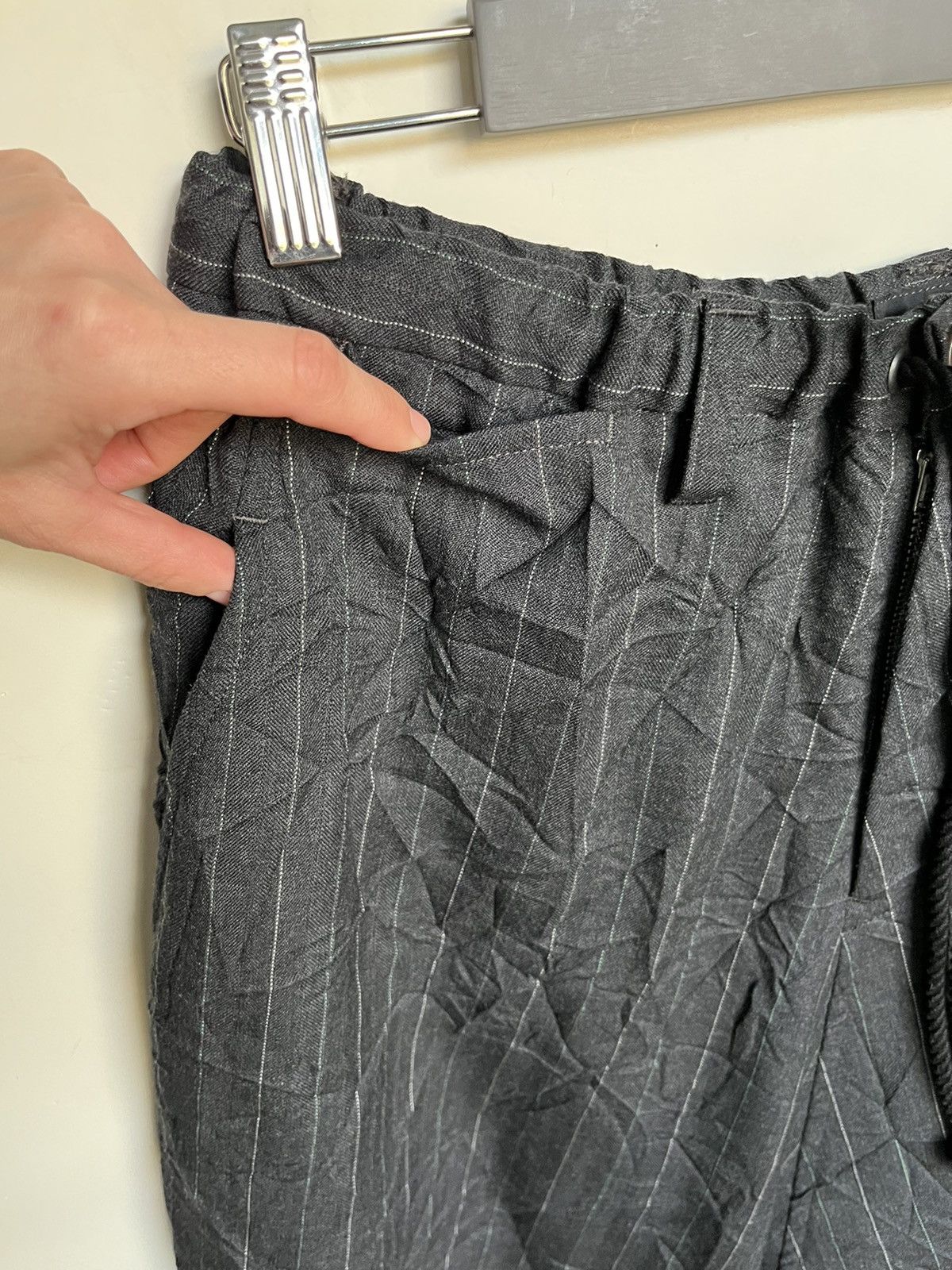 Y's × Yohji Yamamoto Vintage Wide Pinstripe Hakama Pants Size 27" / US 4 / IT 40 - 5 Thumbnail