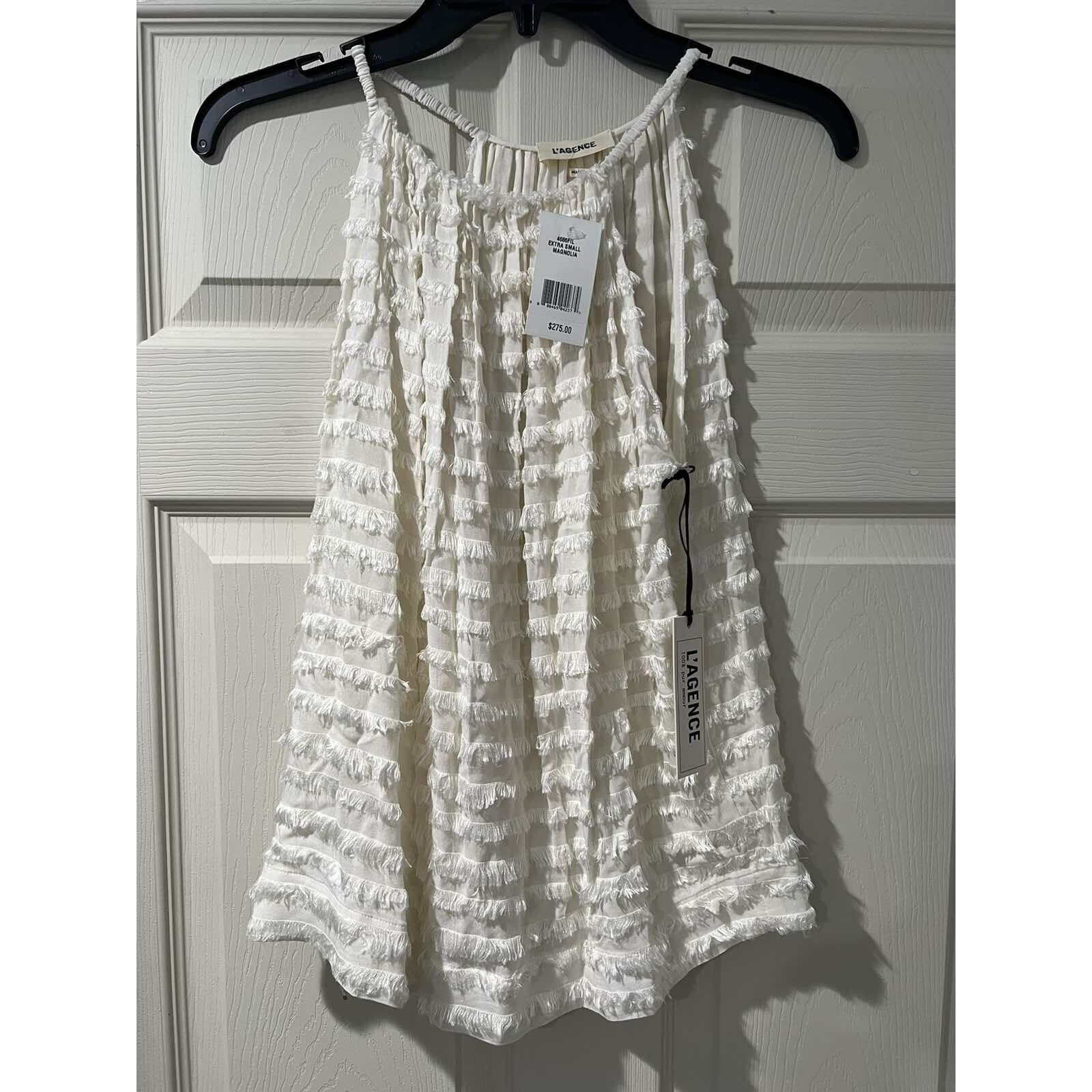 L'AGENCE L’AGENCE Womens Marissa Tank Silk Blend in XS A001993 Size XS / US 0-2 / IT 36-38 - 2 Thumbnail