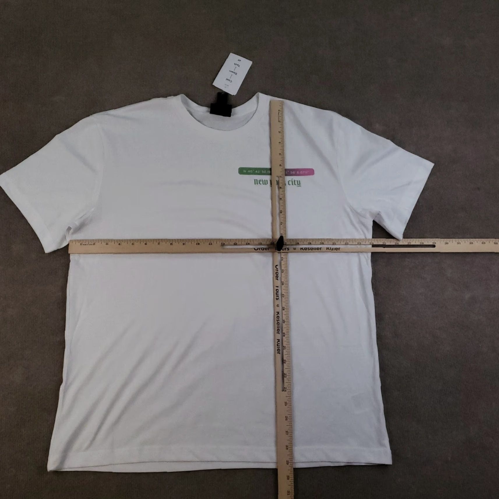 H&M H&M Shirt Mens XL White Short Sleeve Crew Neck NWT New York City Street Wear City Logo Urban Casual T-Shirt Size US XL / EU 56 / 4 - 3 Thumbnail