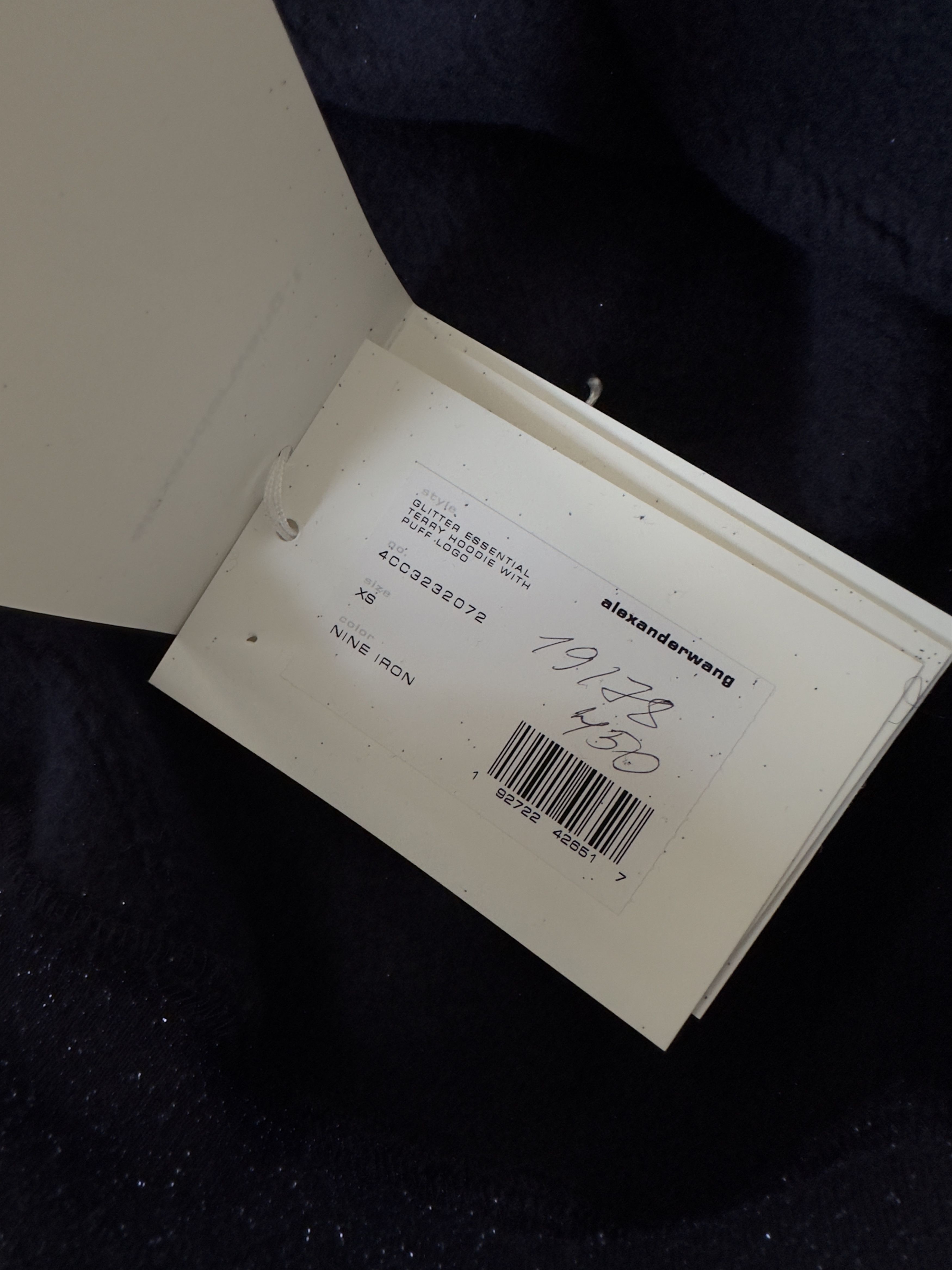 Alexander Wang Alexander Wang - Blue Glitter Hoodie with Textured Logo Size XS / US 0-2 / IT 36-38 - 8 Thumbnail