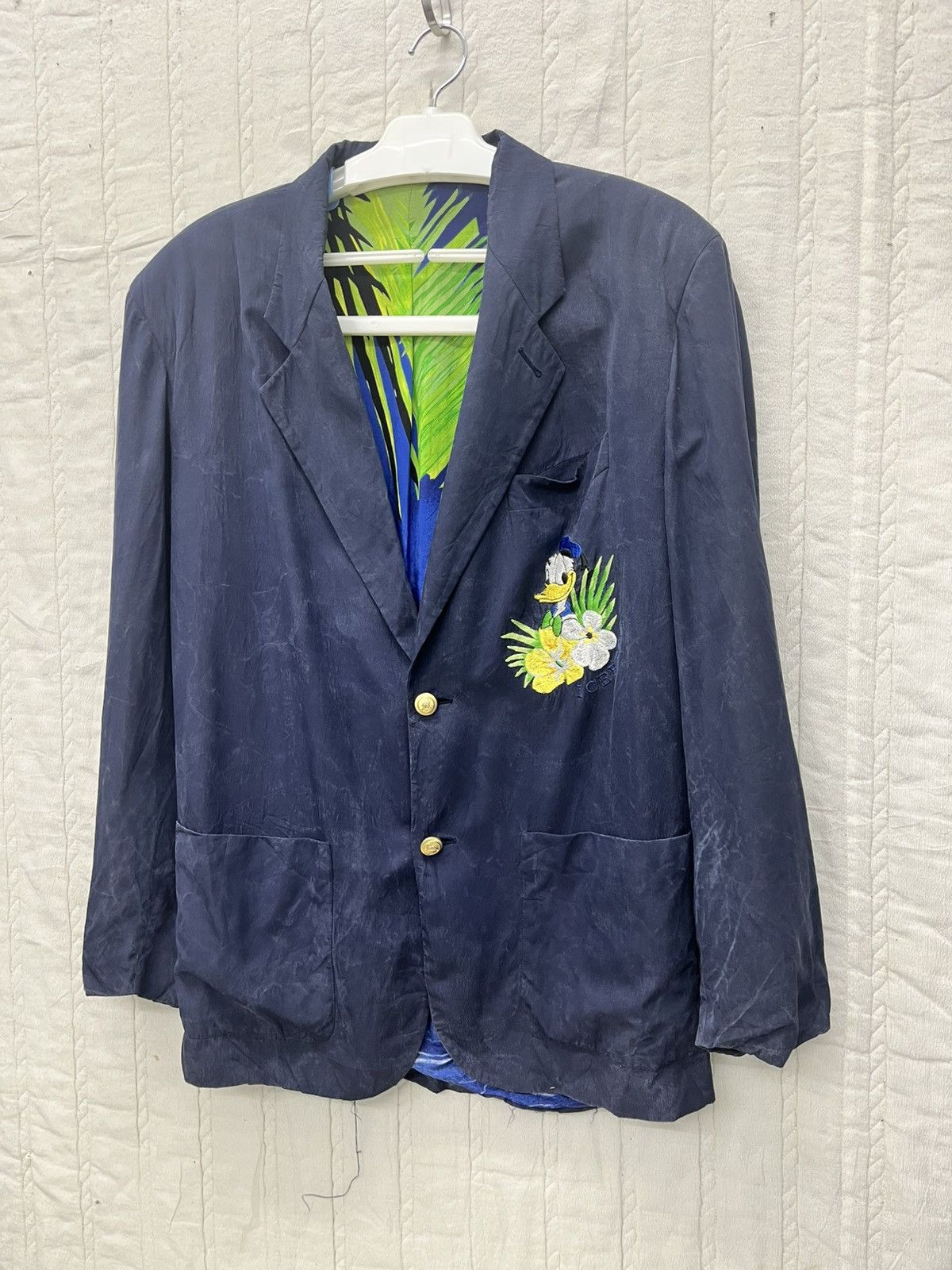 Iceberg × Vintage VTG ICEBERG 90s BLAZER JACKET DONALD DUCK Size US M / EU 48-50 / 2 - 4 Thumbnail