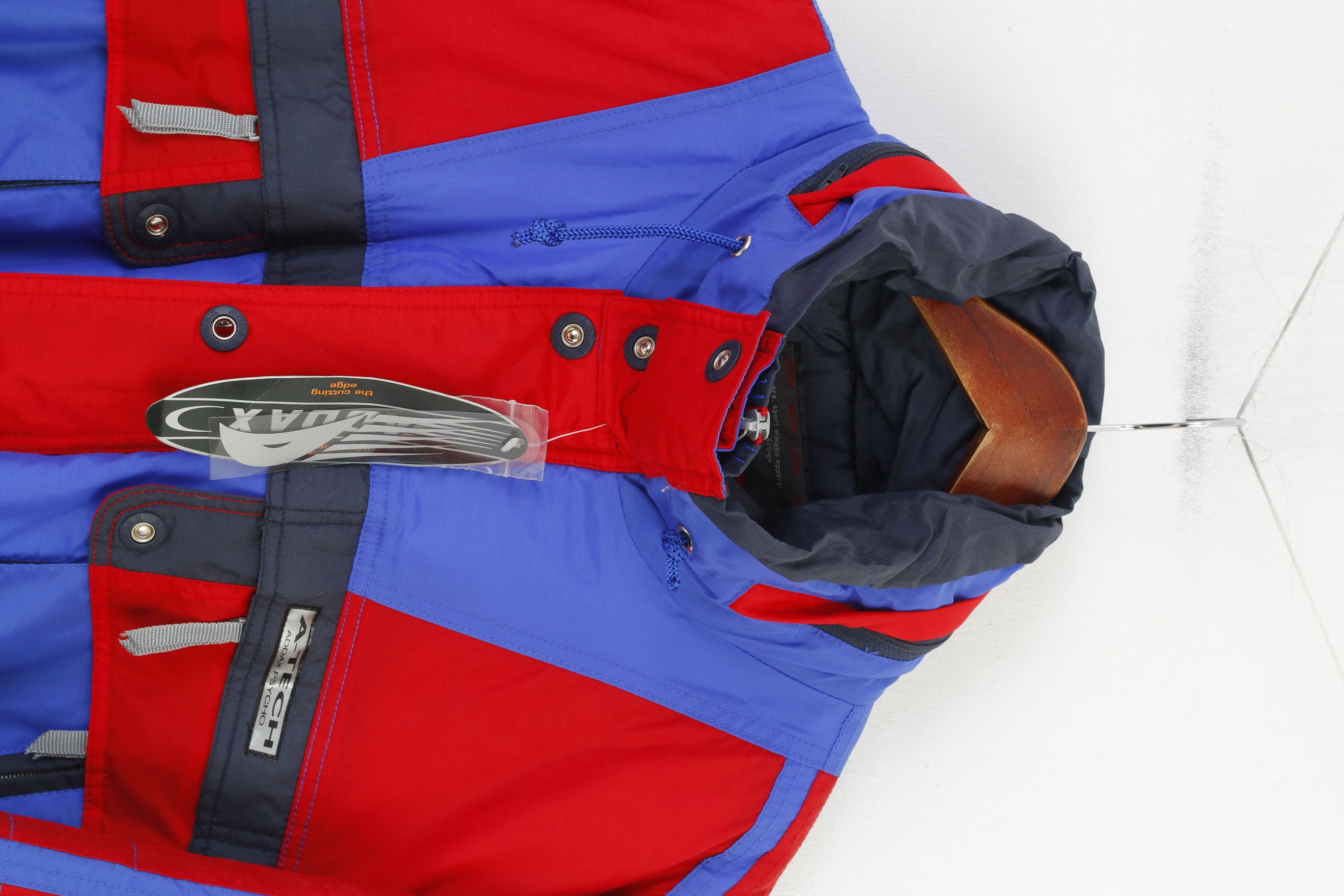 Vintage NEW Addax Men L Ski Suit Full Zipper Blue Belt Padded 0769 Size US 34 / EU 50 - 2 Thumbnail