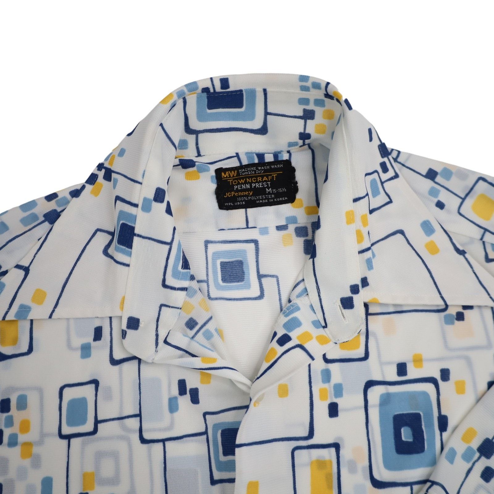 Vintage Vintage 70s JC Penny Towncraft Allover Button Down Shirt Size US M / EU 48-50 / 2 - 6 Thumbnail