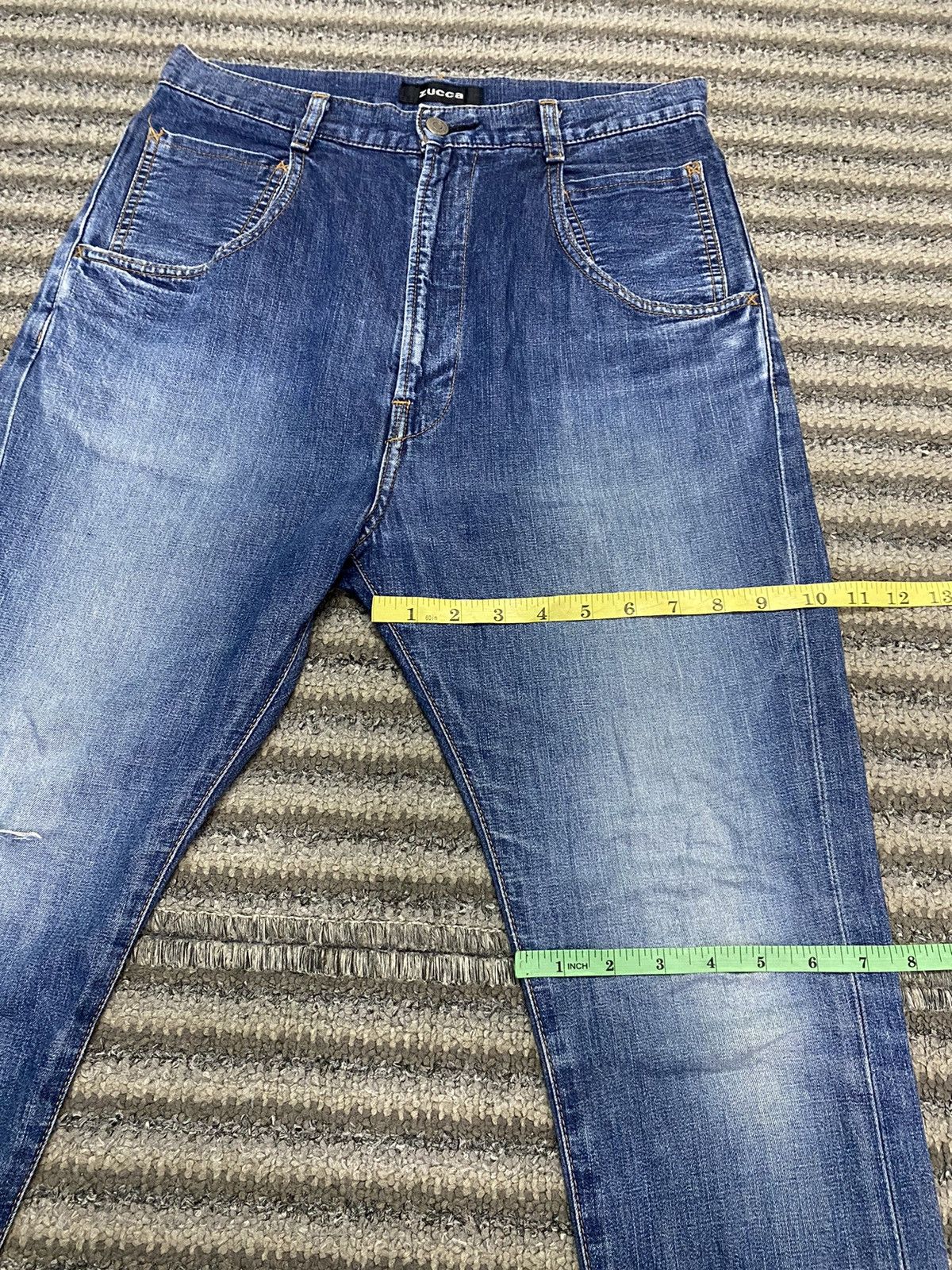Zucca Zucca Skinny Distressed Baggy Selvedge Jeans Size US 29 - 18 Thumbnail