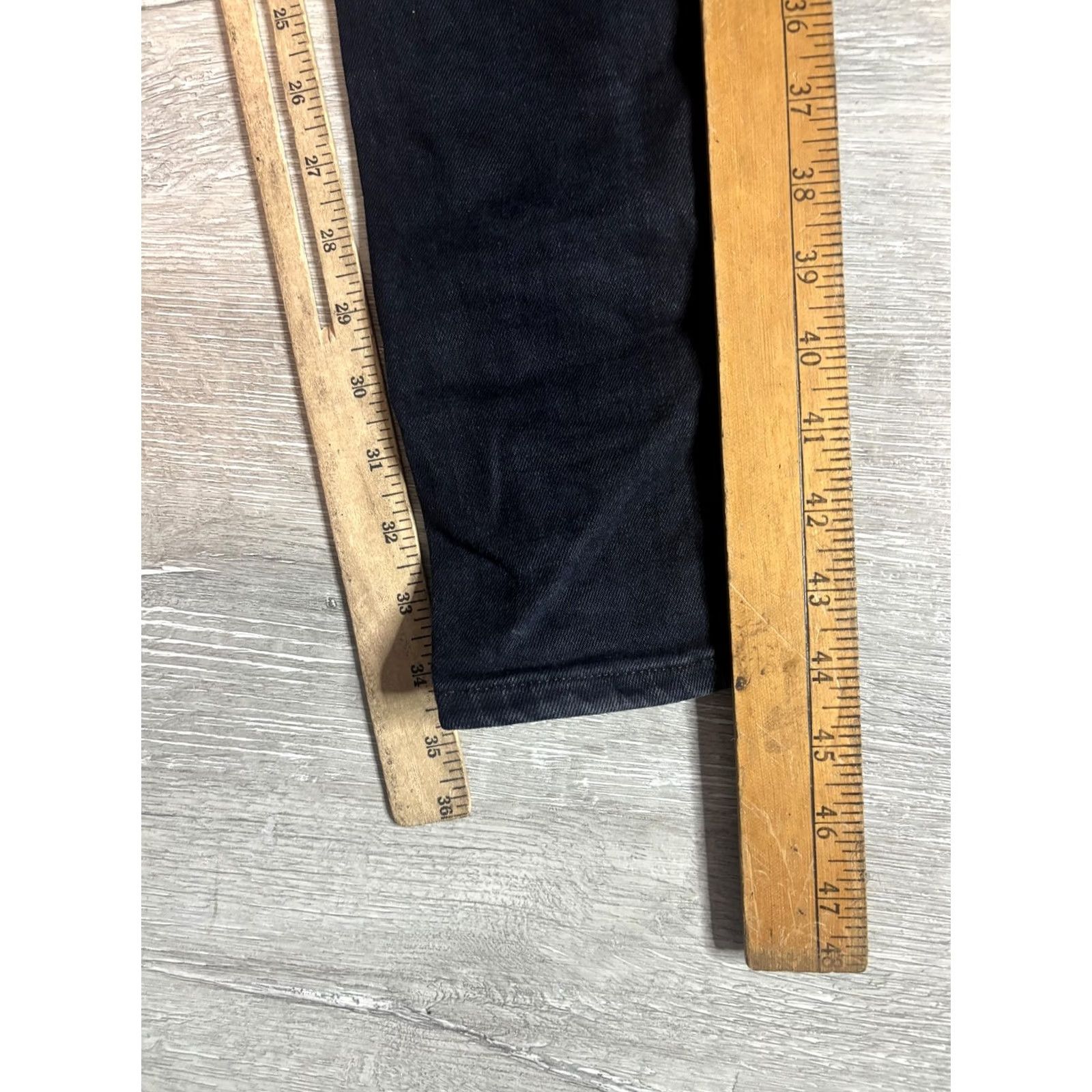 Nudie Jeans Nudie Jeans Co Jeans Mens 34x34 Black Dark Wash Slim Skinny Denim Pants Size US 34 / EU 50 - 5 Thumbnail