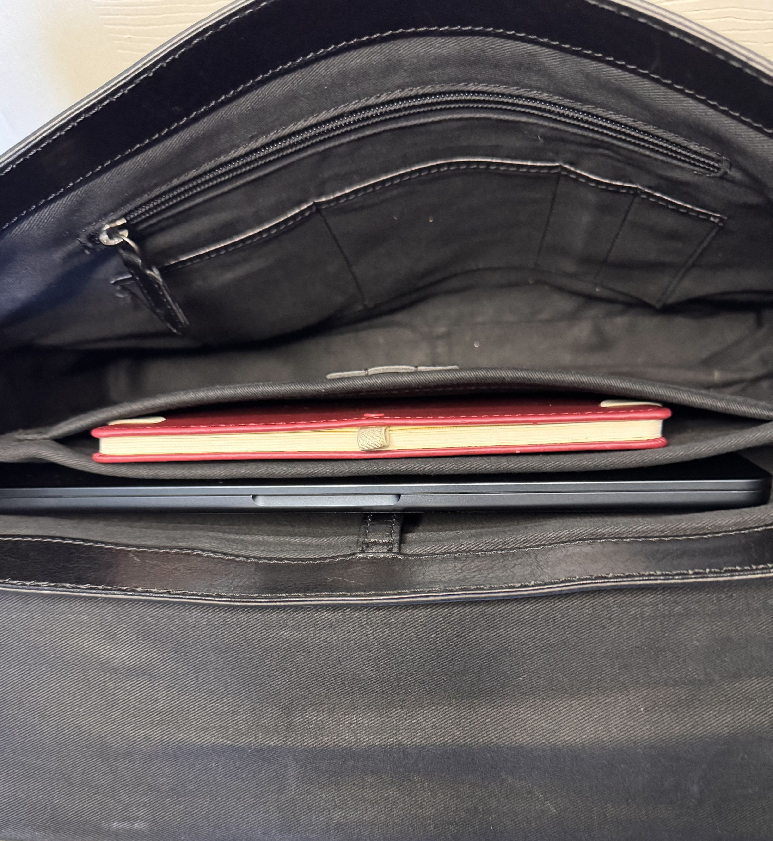 Other The Bridge - Italian Premium Black Leather Laptop Briefcase Size ONE SIZE - 8 Thumbnail