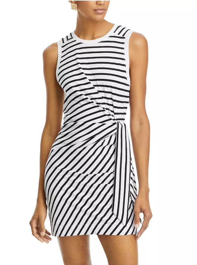 ATM Anthony Thomas Melillo ATM Twist Front Dress Striped ( M ) Size M / US 6-8 / IT 42-44 - 1 Thumbnail