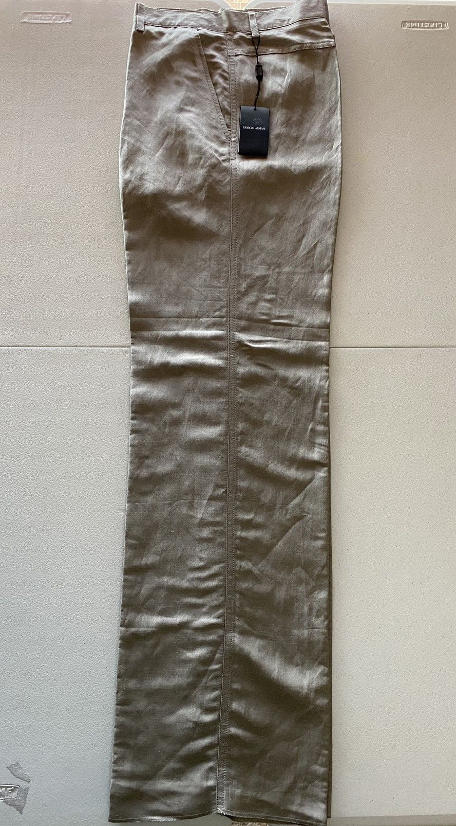 Giorgio Armani Giorgio Armani 🇮🇹 black label grey ramie slacks NWT Size US 34 / EU 50 - 5 Thumbnail