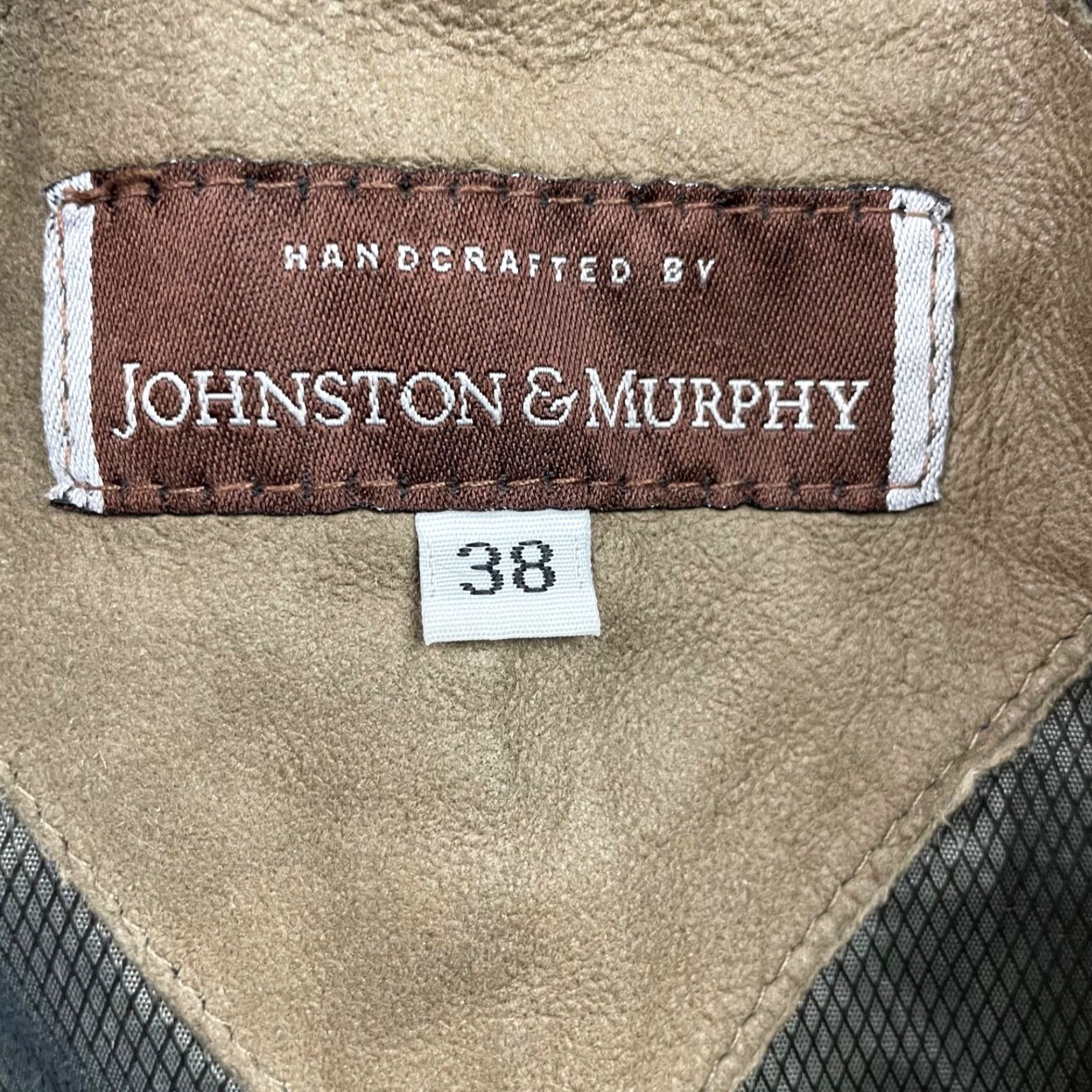 Johnston & Murphy Johnston & Murphy Men’s Bomber Jacket Leather Brown • Size 38 • Full Zip • Lined • Stand-Up Collar • Regular Fit • 100% Leather • Casual Jacket Size US XXS / EU 40 - 3 Thumbnail