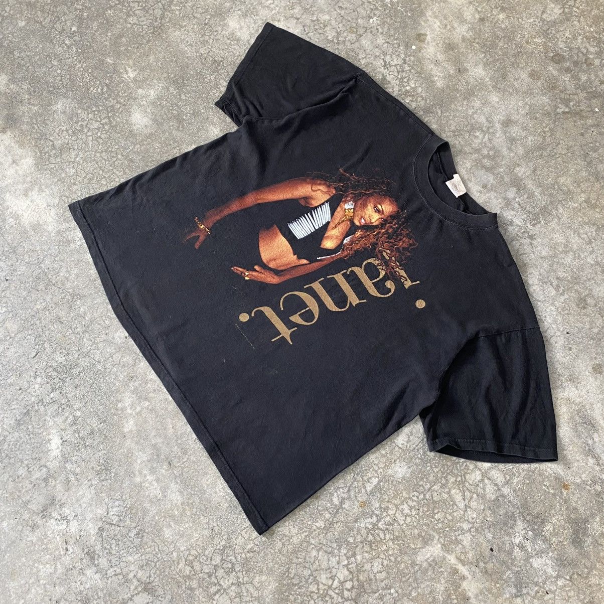 Rap Tees Vintage 1993 Janet Jackson Promo World Tour OS Tee Size US XL / EU 56 / 4 - 2 Thumbnail