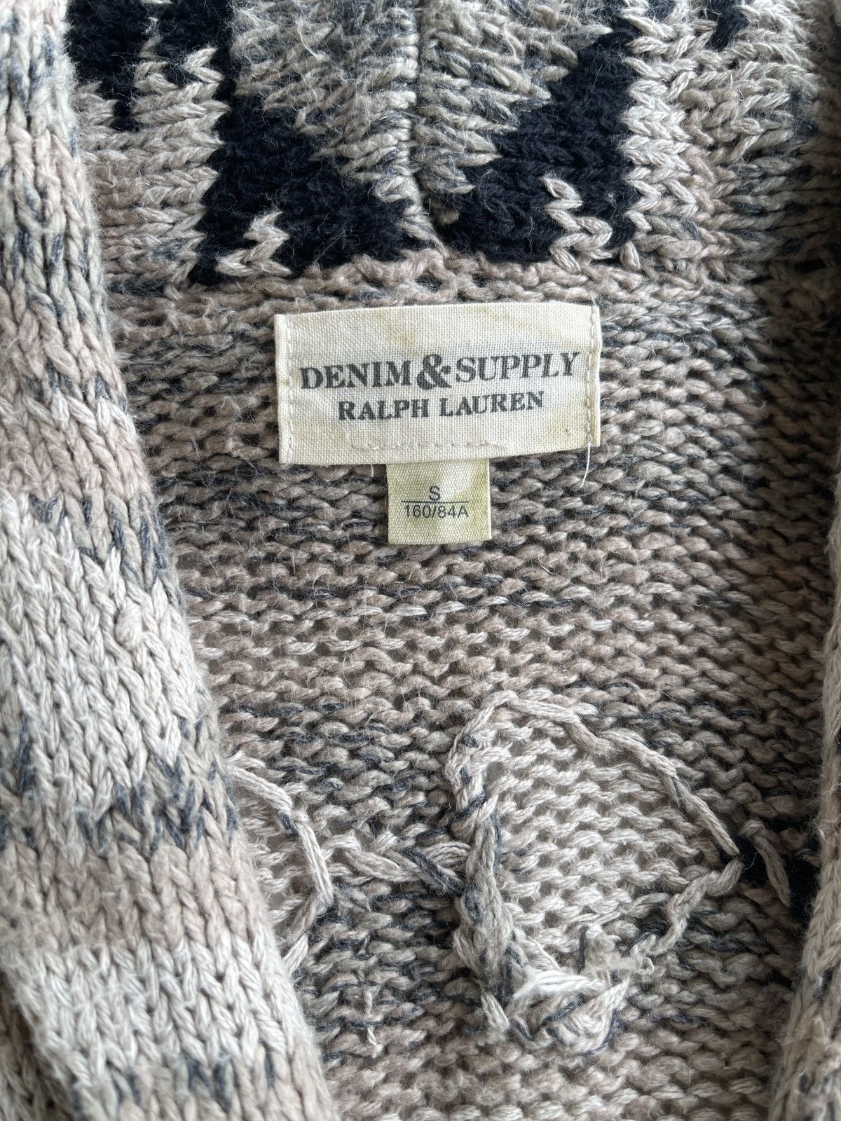 Denim & Supply Ralph Lauren RL Cable Knit Native Cardigan Size US S / EU 44-46 / 1 - 7 Thumbnail