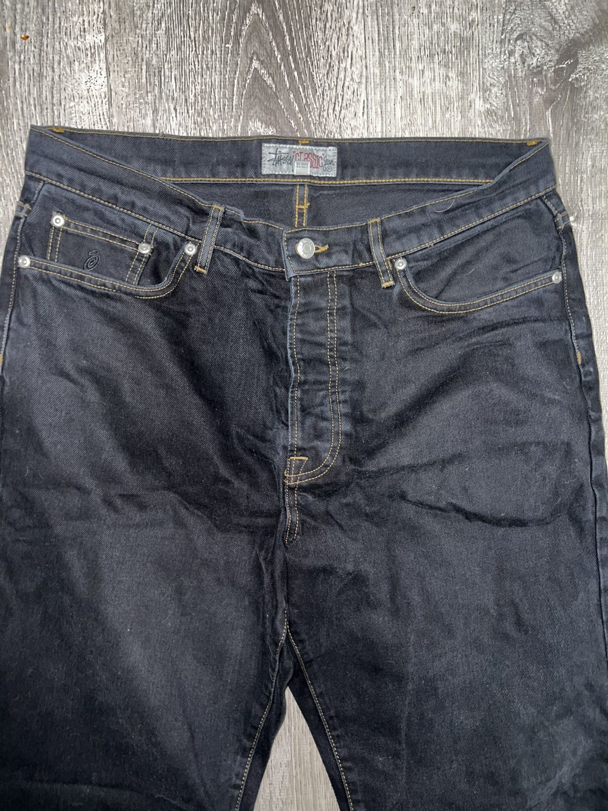 Stussy Stussy Classic Denim Jeans in Black 34 Straight Leg Fit Size US 34 / EU 50 - 2 Thumbnail