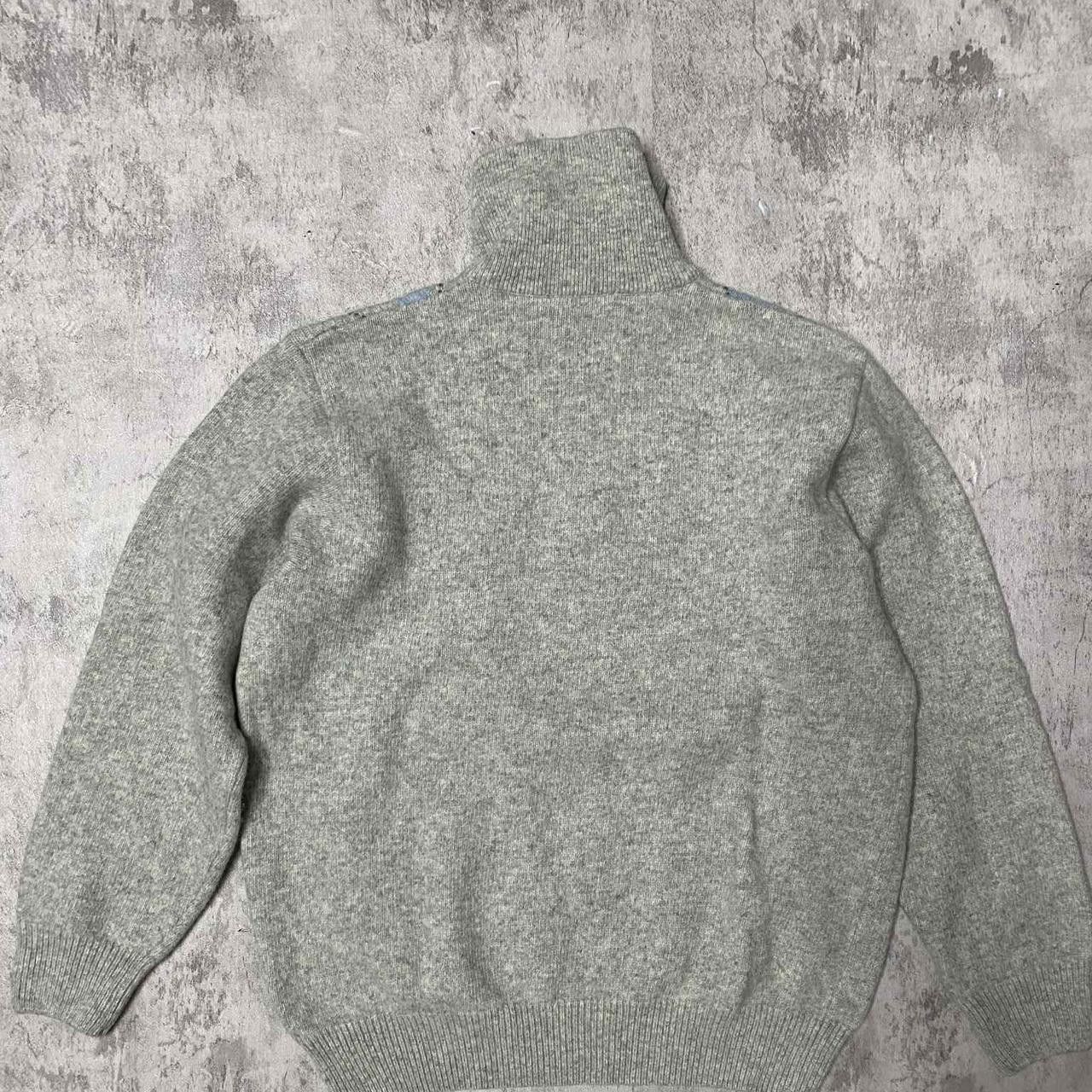 Other Grey and blue argyle sweater with a zipper knitwear Size US L / EU 52-54 / 3 - 4 Thumbnail