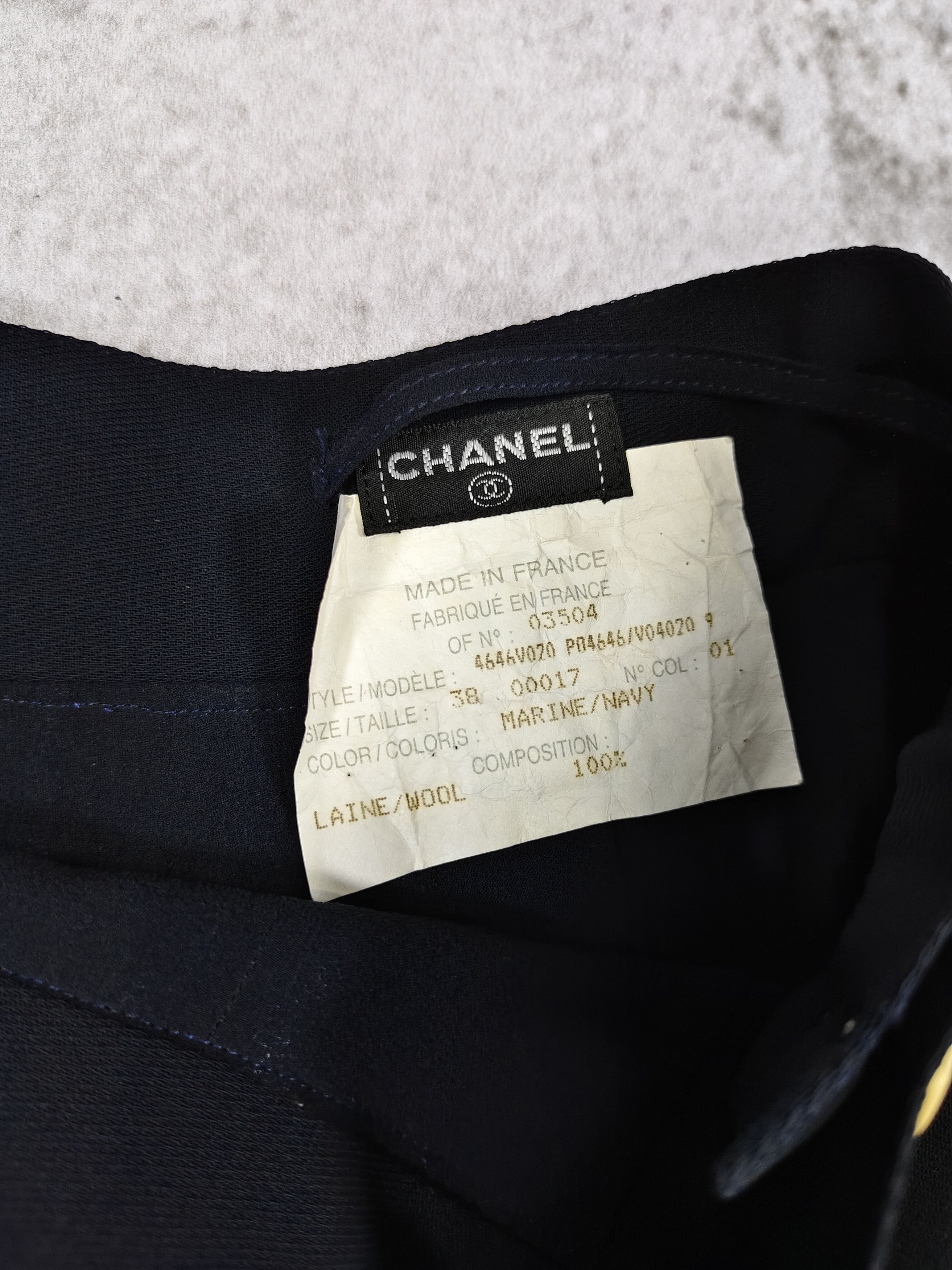 Chanel 90s Chanel Boutique Minimal Wool Pleated Skort Culottes Size 28" / US 6 / IT 42 - 1 Thumbnail