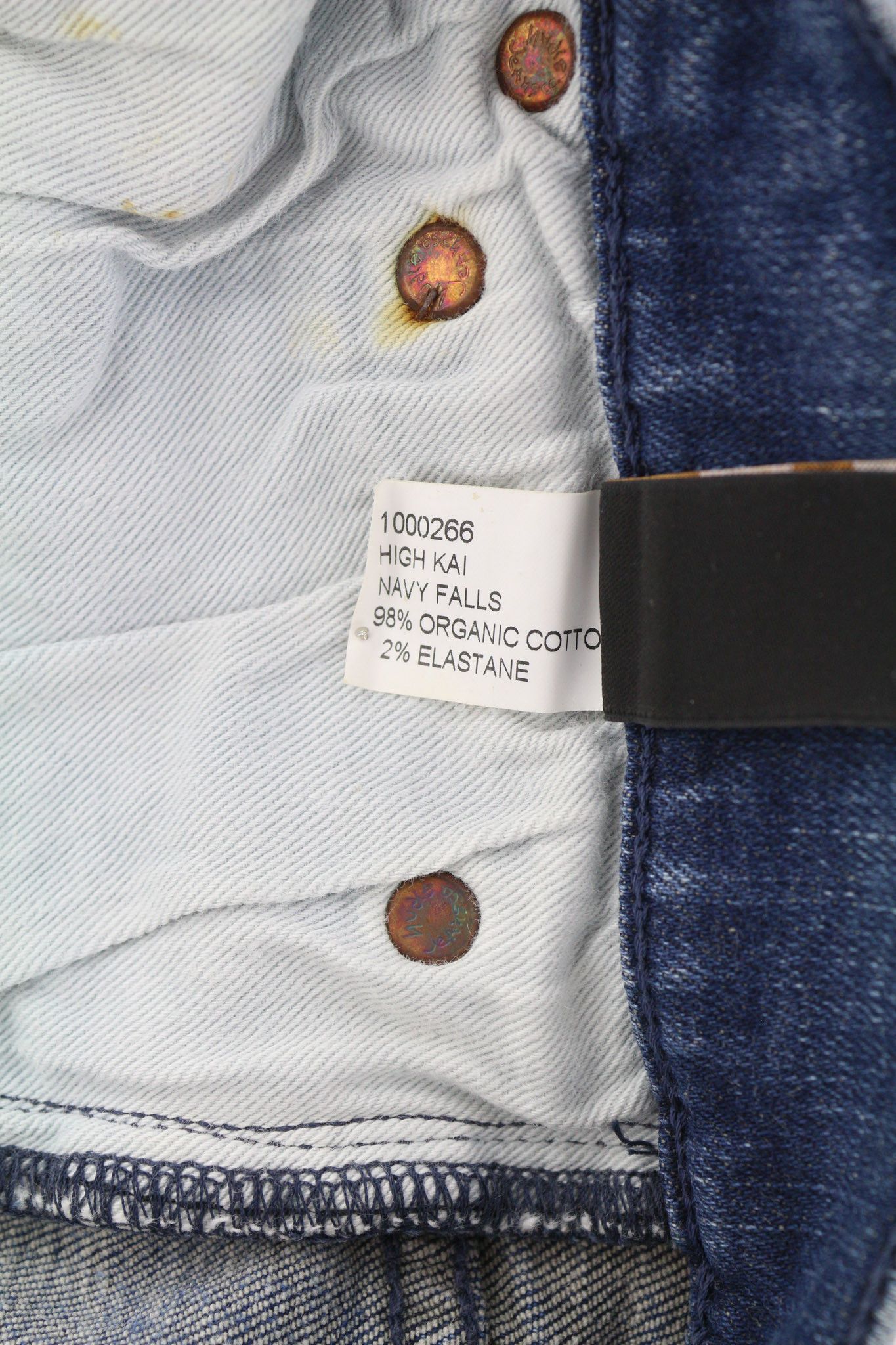 Nudie Jeans HIGH KAI W28/L32 Navy Falls Organic Blue Jeans 82674 Size US 28 / EU 44 - 7 Thumbnail