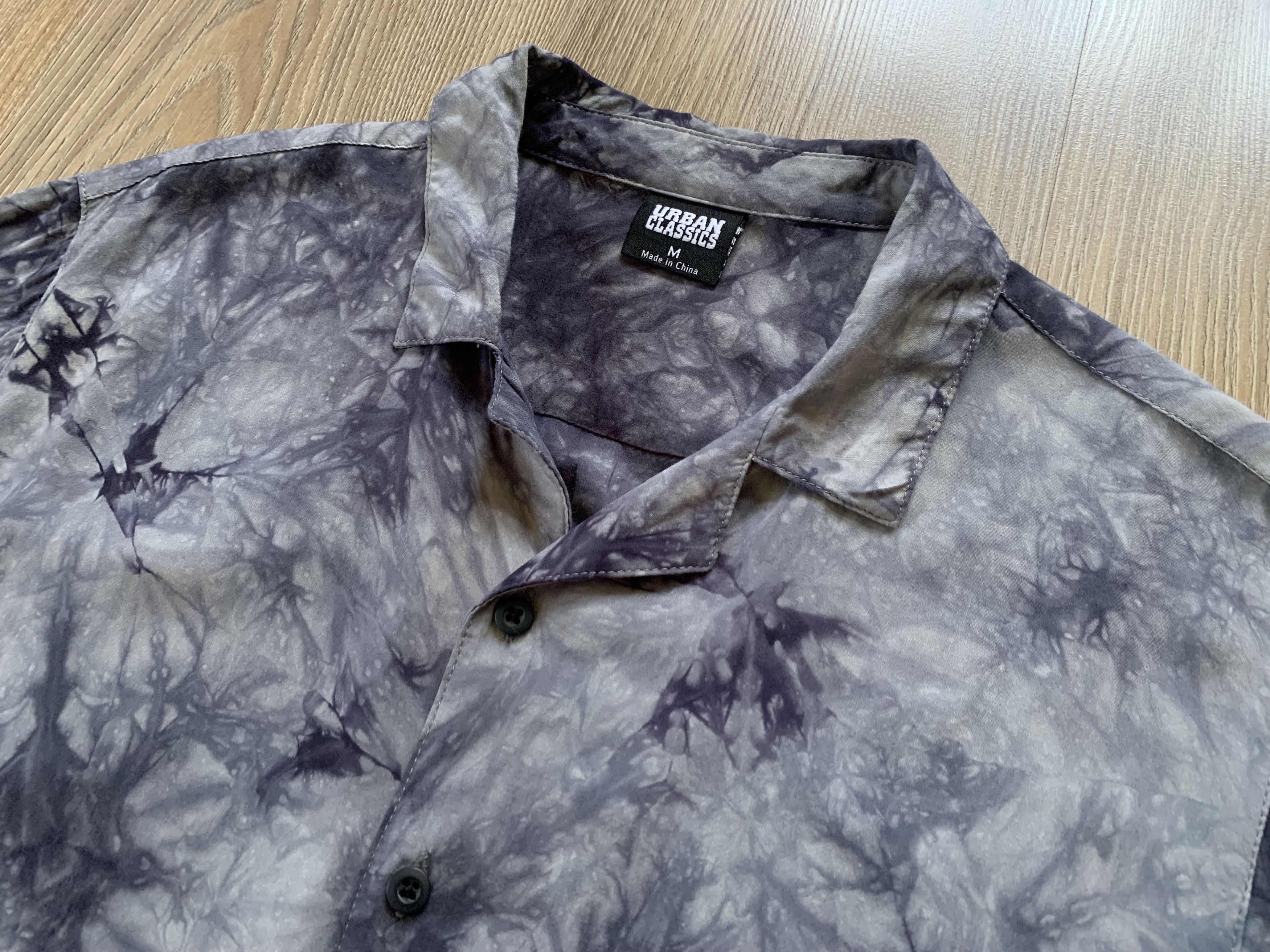 Urban Classics Urban Classics Tie Dye Printed Hawaiian Shirt Size US M / EU 48-50 / 2 - 4 Thumbnail