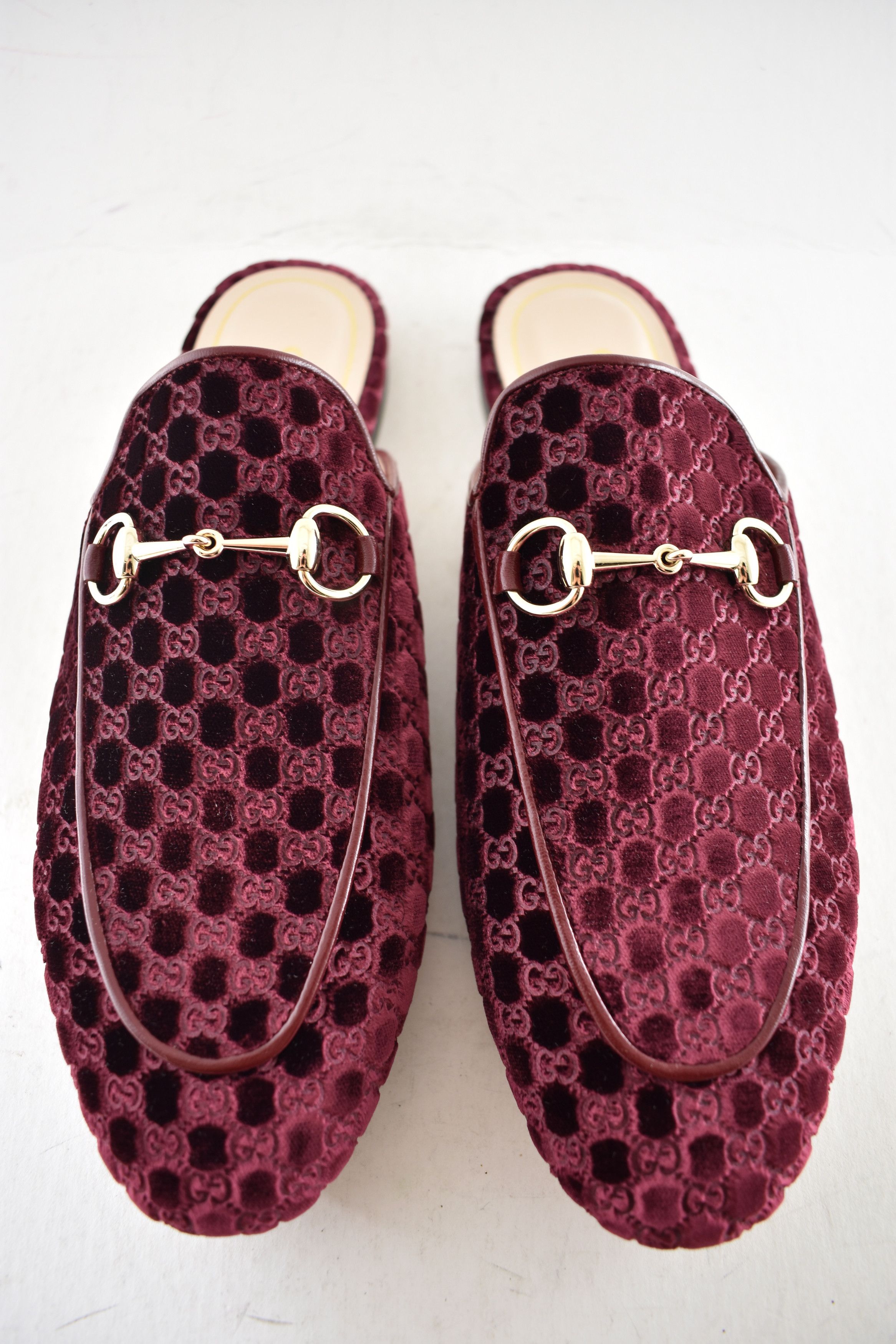 Gucci Gucci Princetown Velvet GG Logo Slide Loafer Mule Flat 37 Size US 7 / IT 37 - 13 Thumbnail