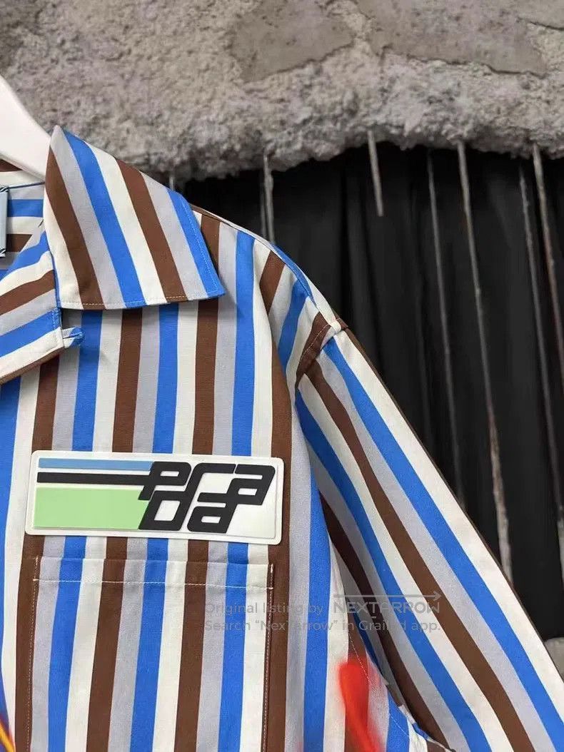 Prada Prada Double match18fw flame stripe stitching short. Size US S / EU 44-46 / 1 - 5 Thumbnail