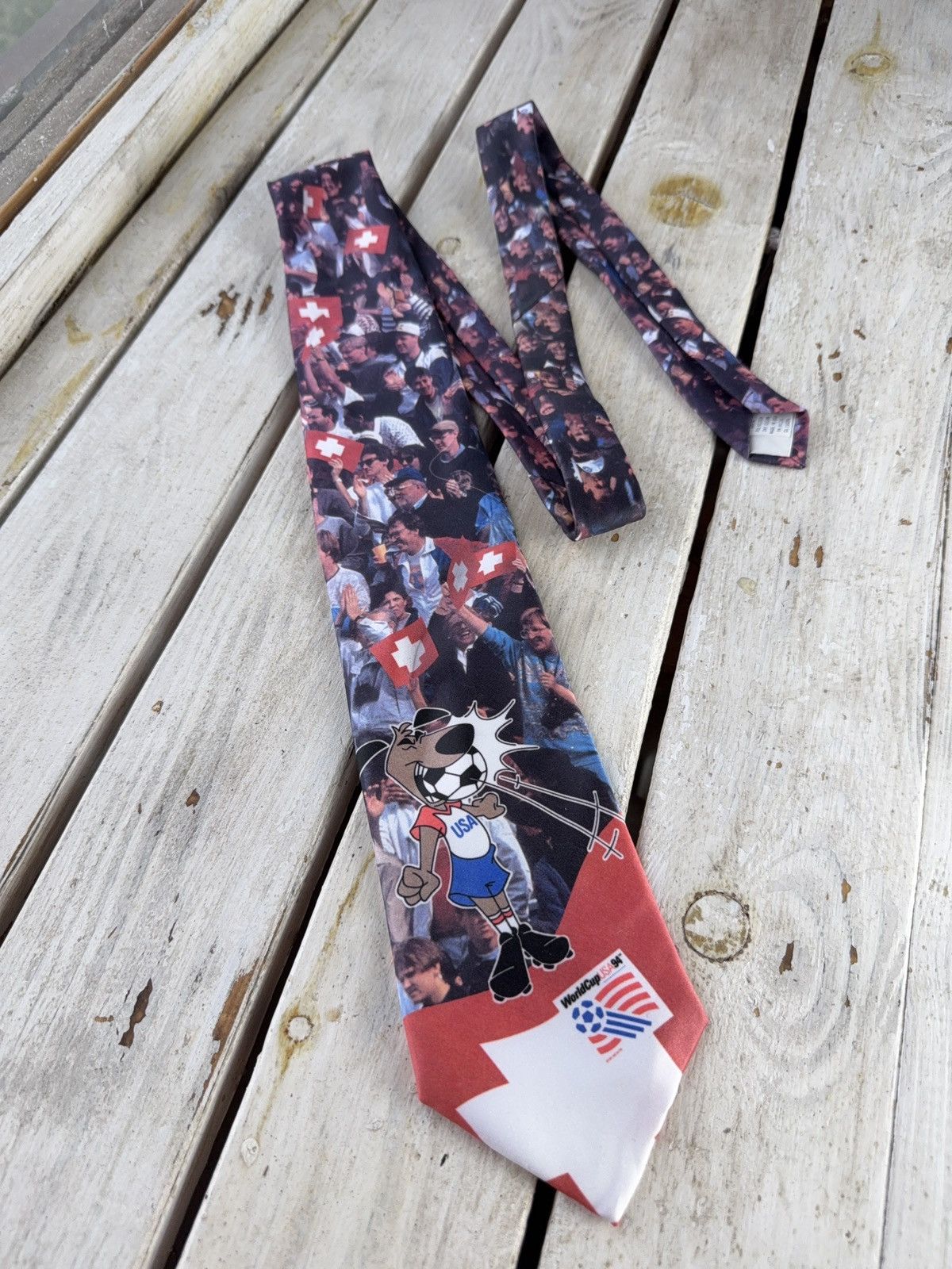 UEFA × Vintage Vintage Soccer Tie 1994 World Cup USA – Patriotic Fan Print Size ONE SIZE - 1 Thumbnail