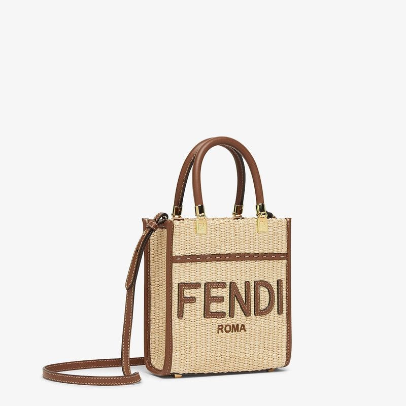 Fendi o1s1wg111225 Size: OS/Mini SunShine Shopper in Beige/Brown Size ONE SIZE - 2 Thumbnail