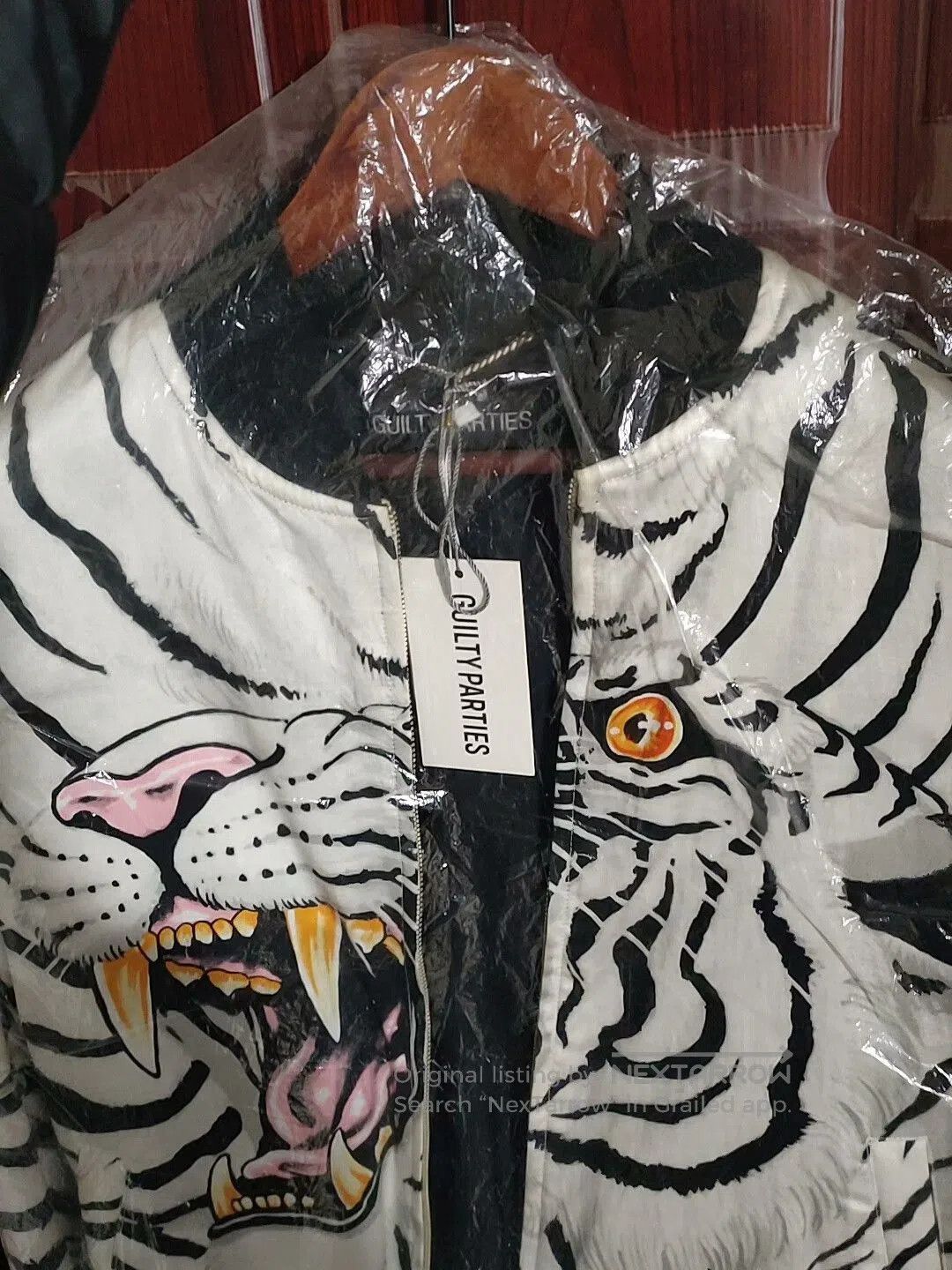 Wacko Maria Wacko Maria White Tiger Silk Jacket. Size US L / EU 52-54 / 3 - 7 Thumbnail