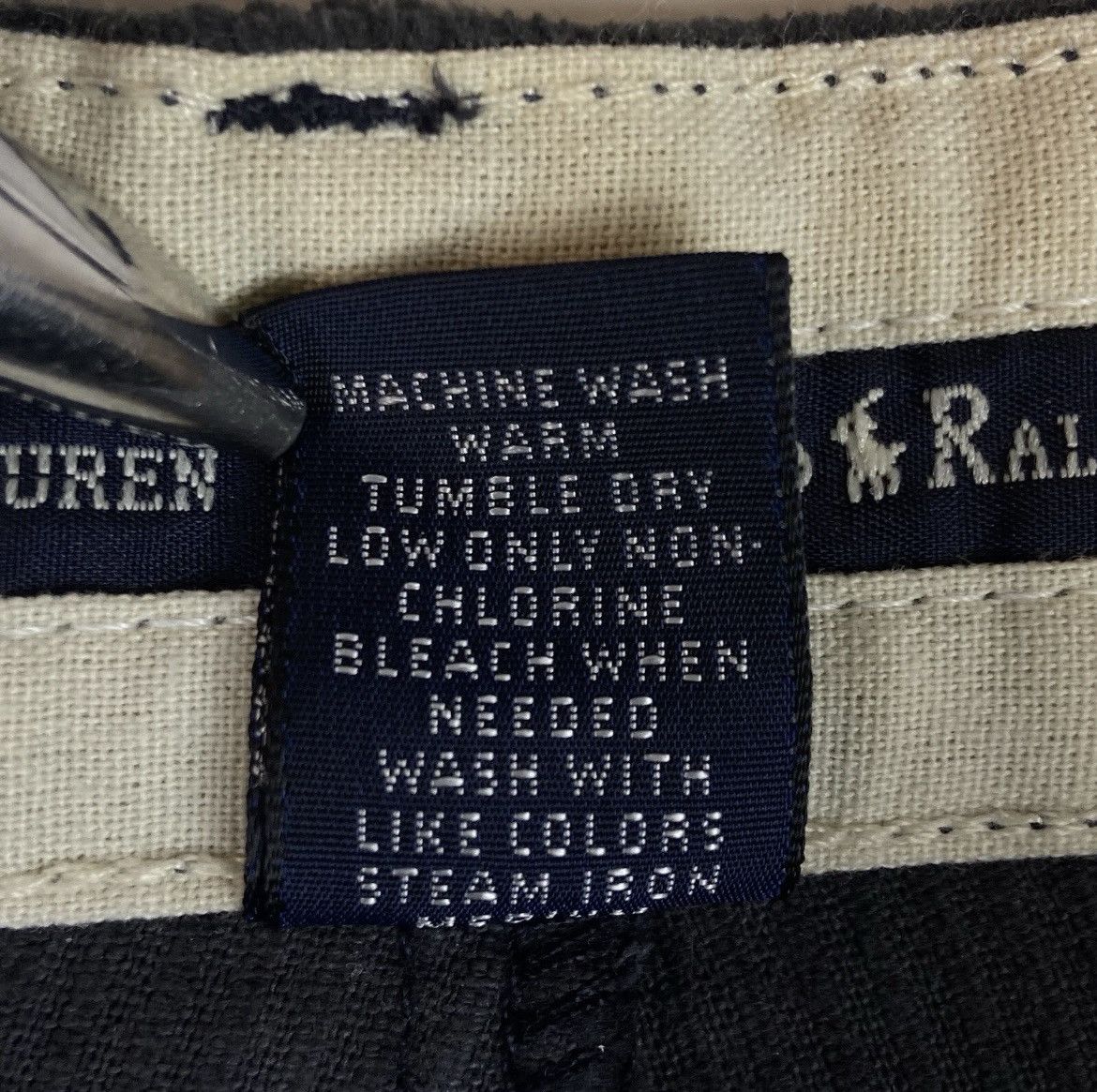 Polo Ralph Lauren Polo Ralph Lauren Andrew Pant 34 X 30(26 Hem) Black Corduroy Size US 34 / EU 50 - 7 Thumbnail