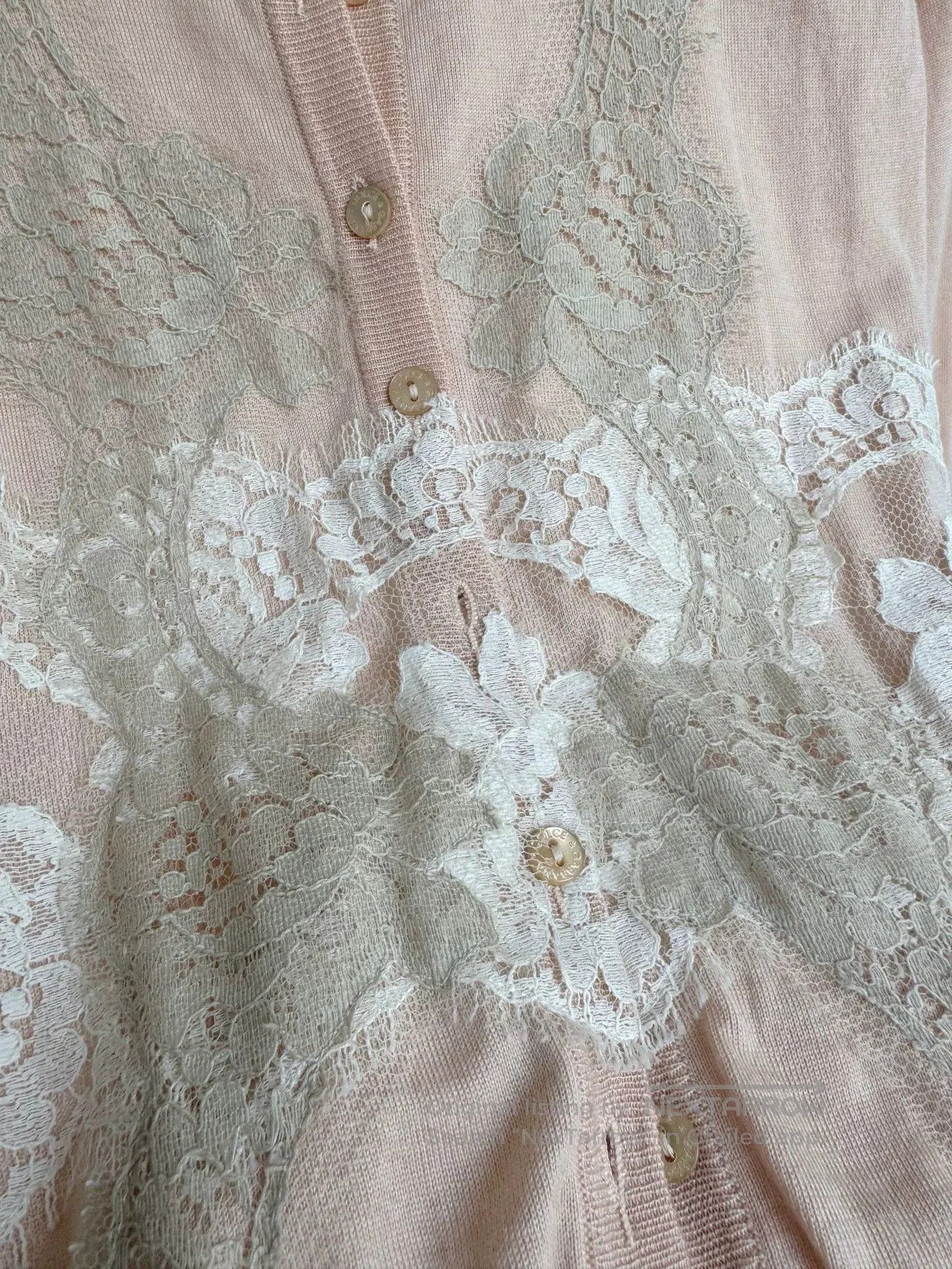 Dolce & Gabbana Dolce & Gabbana Pink Lace Cardigan. Size XS / US 0-2 / IT 36-38 - 5 Thumbnail