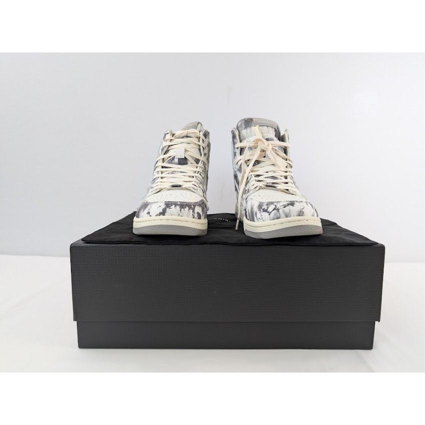 Amiri o1rshd1 Tie Dye Skel Hi Top Sneakers in Grey Size US 13 / EU 46 - 18 Thumbnail