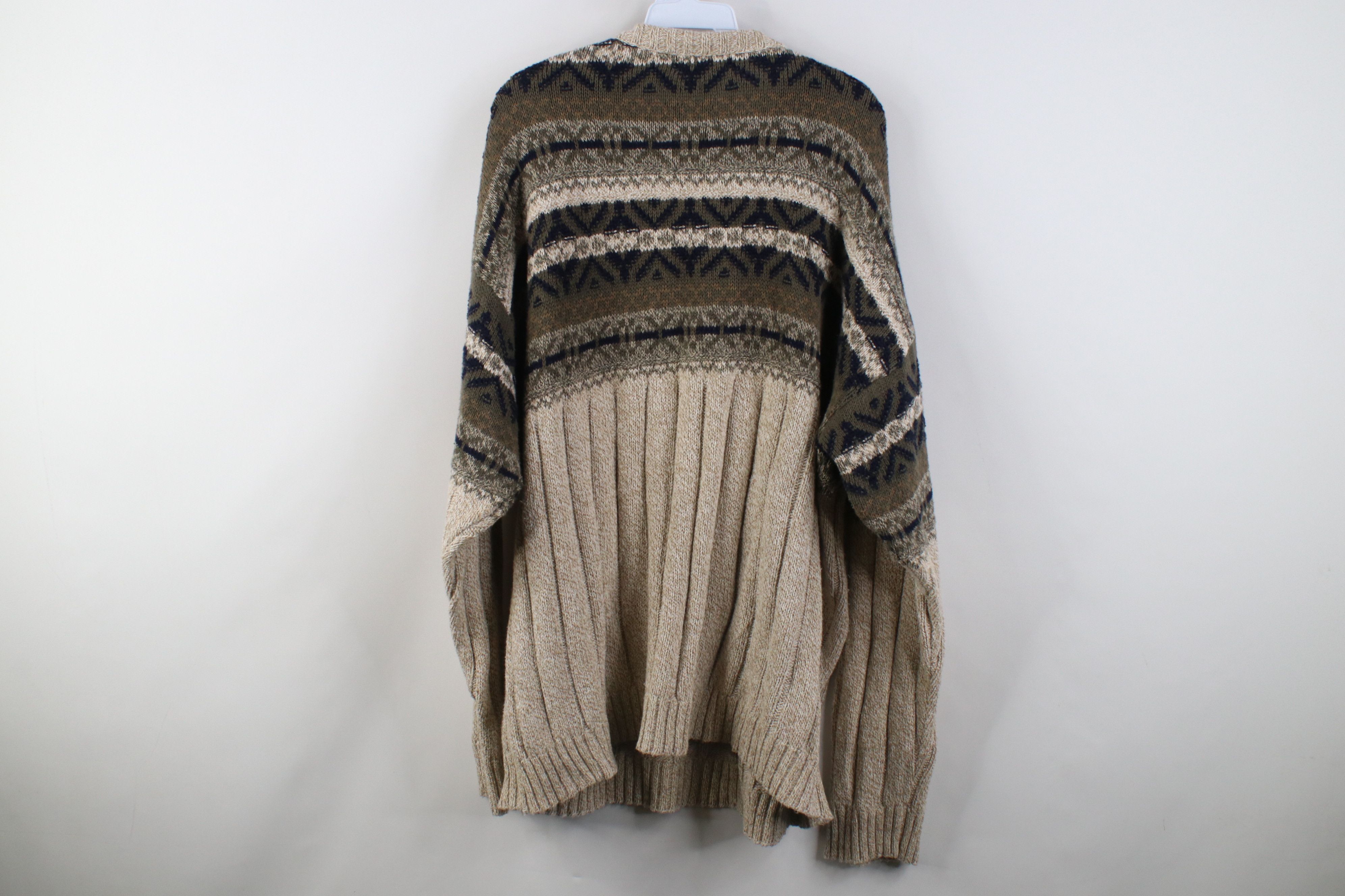Vintage Vintage 90s Streetwear Tone Chunky Ribbed Knit Sweater USA Size US XL / EU 56 / 4 - 8 Thumbnail