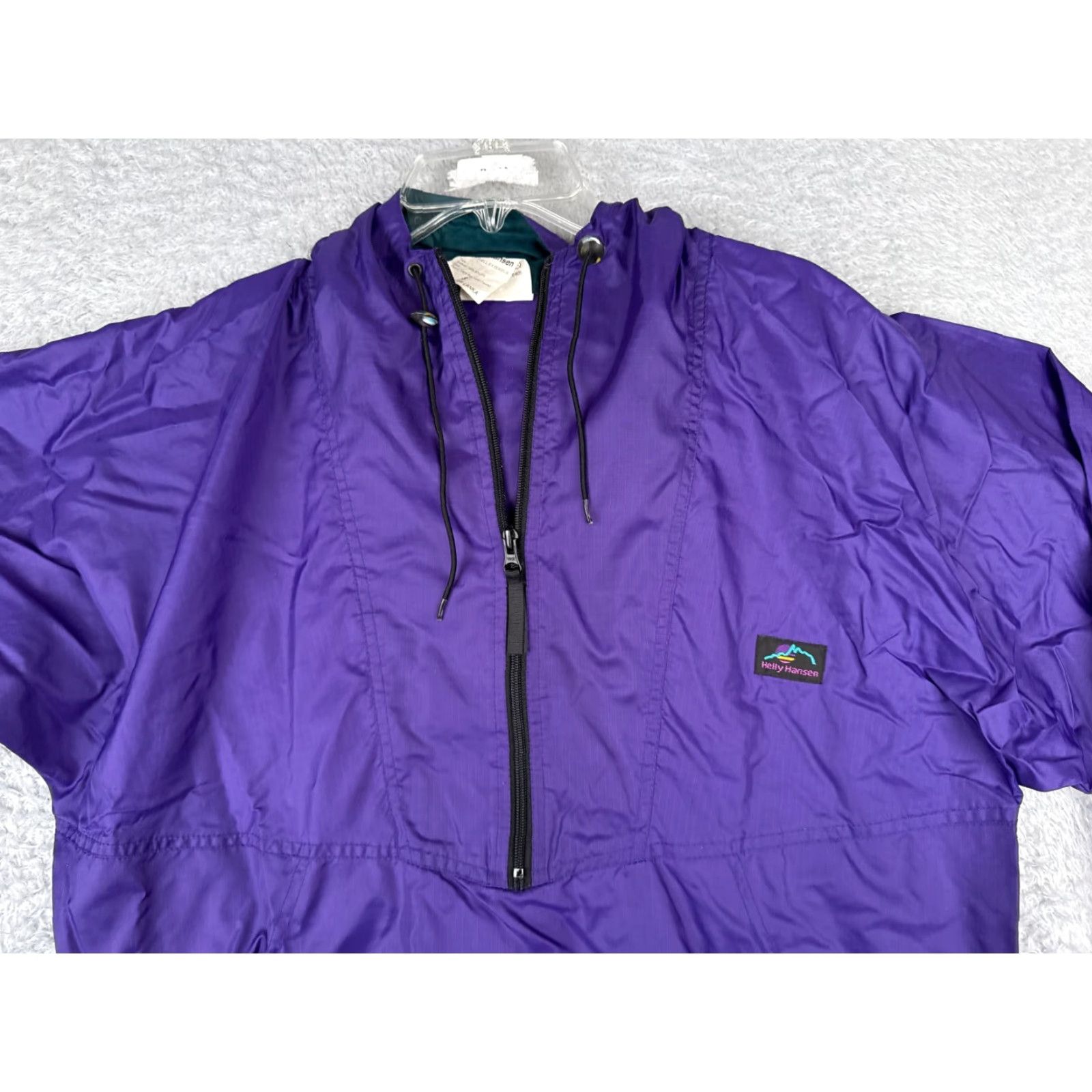 Helly Hansen Helly Hansen Sweater Adult Small Purple Pullover Windbreaker 1/4 Zip Nylon Shell Hood Mens Size US S / EU 44-46 / 1 - 4 Thumbnail