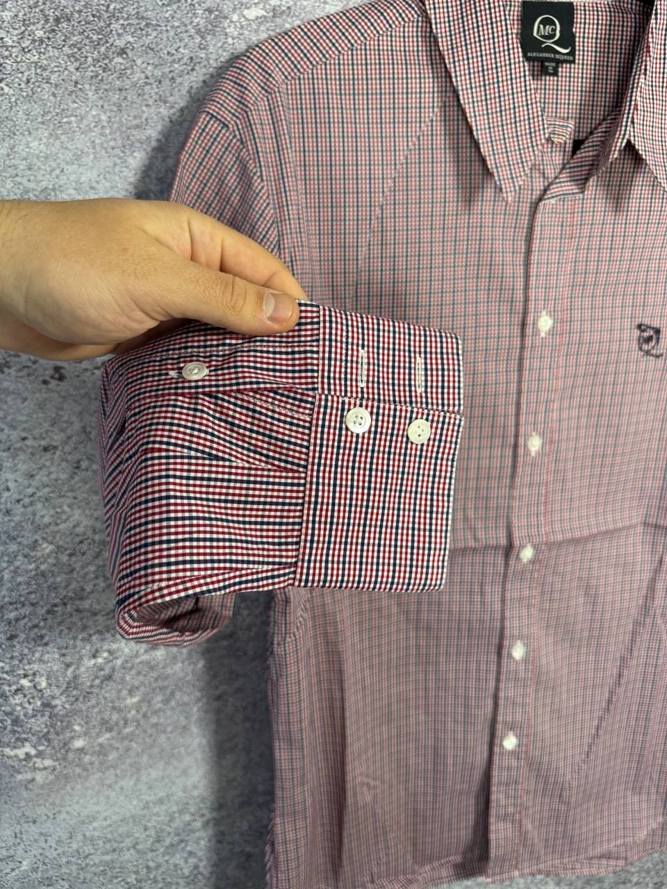 Alexander McQueen × MCQ × McQ Alexander McQueen Vintage 2008 MCQ Alexander McQueen Check Shirt Oldmoney Size US L / EU 52-54 / 3 - 9 Thumbnail