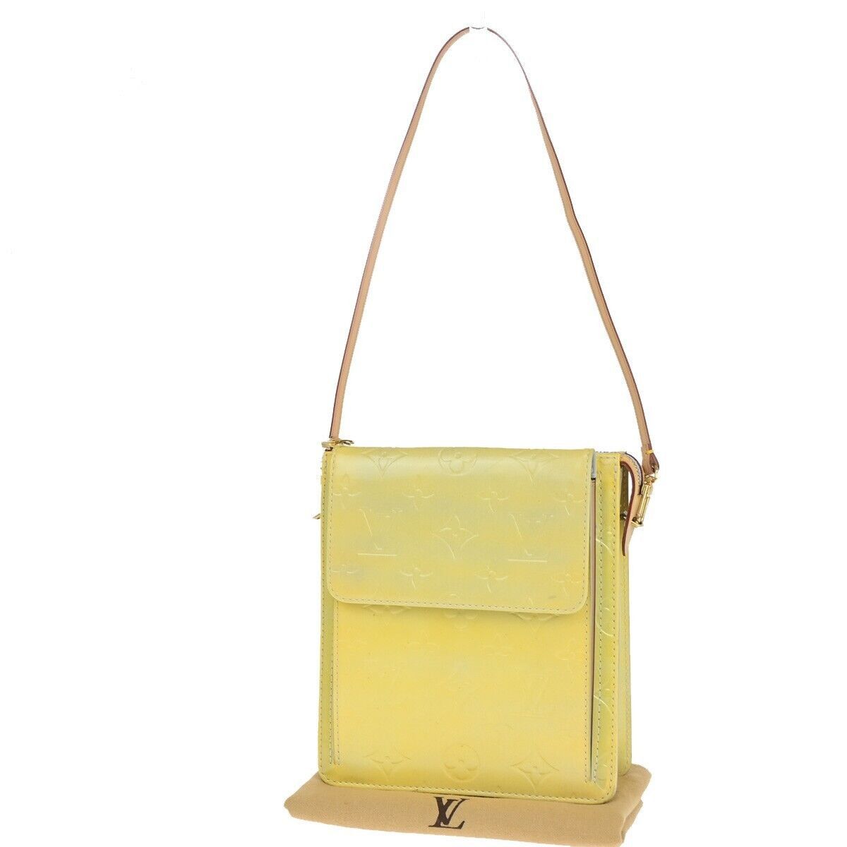 Louis Vuitton Mott Yellow Leather Handbag (Pre-Owned) Size ONE SIZE - 1 Thumbnail
