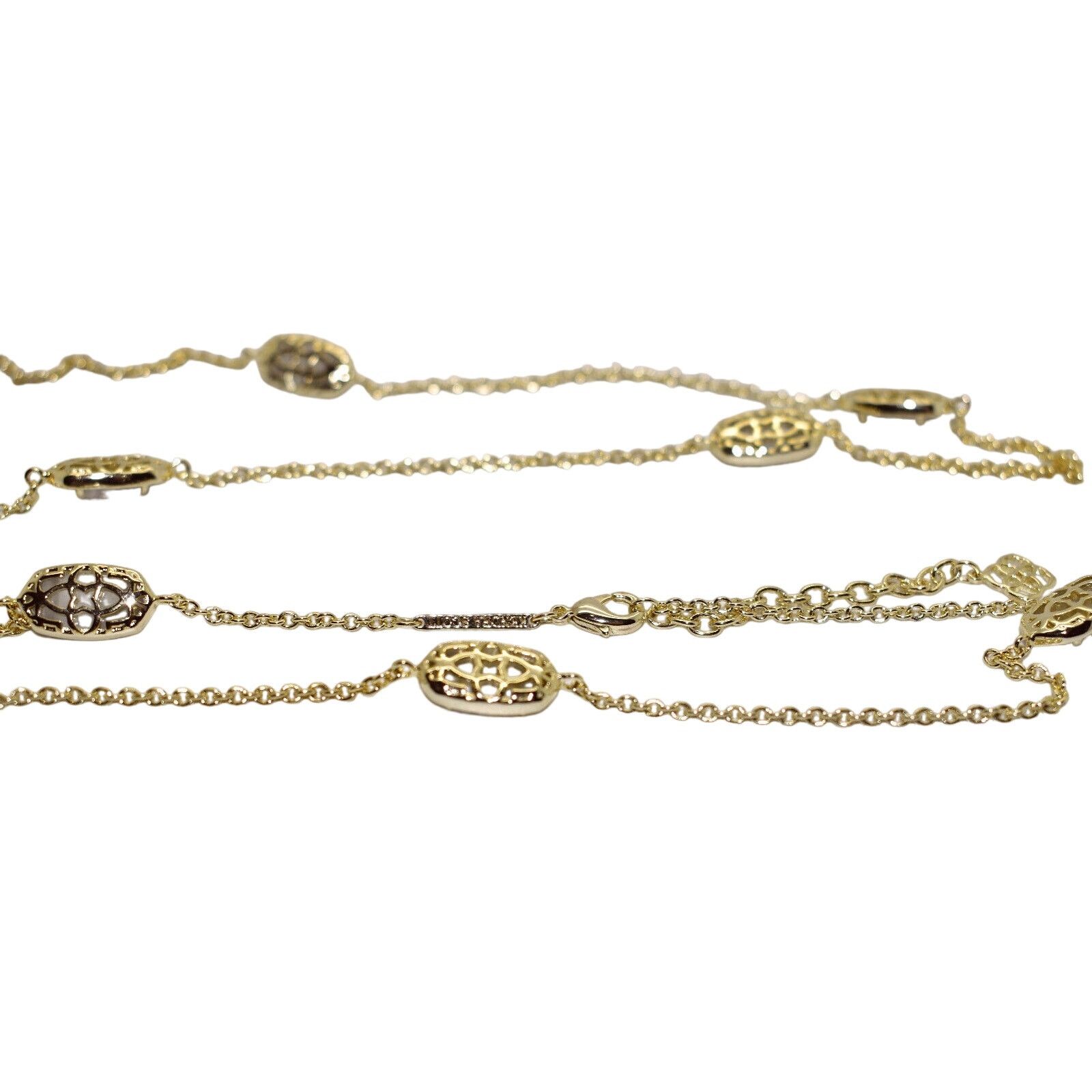 Kendra Scott KENDRA SCOTT Necklace Opaque Glass Stone Bangle Bracelet Set Size ONE SIZE - 3 Thumbnail