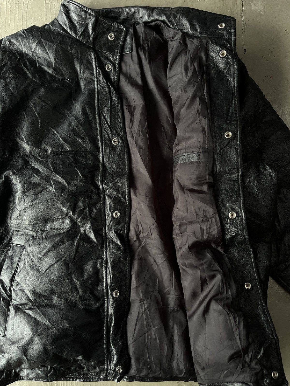 14th Addiction Vintage Genuine Leather Puffer Jacket Nanushka Yeezy Style Size US L / EU 52-54 / 3 - 10 Thumbnail