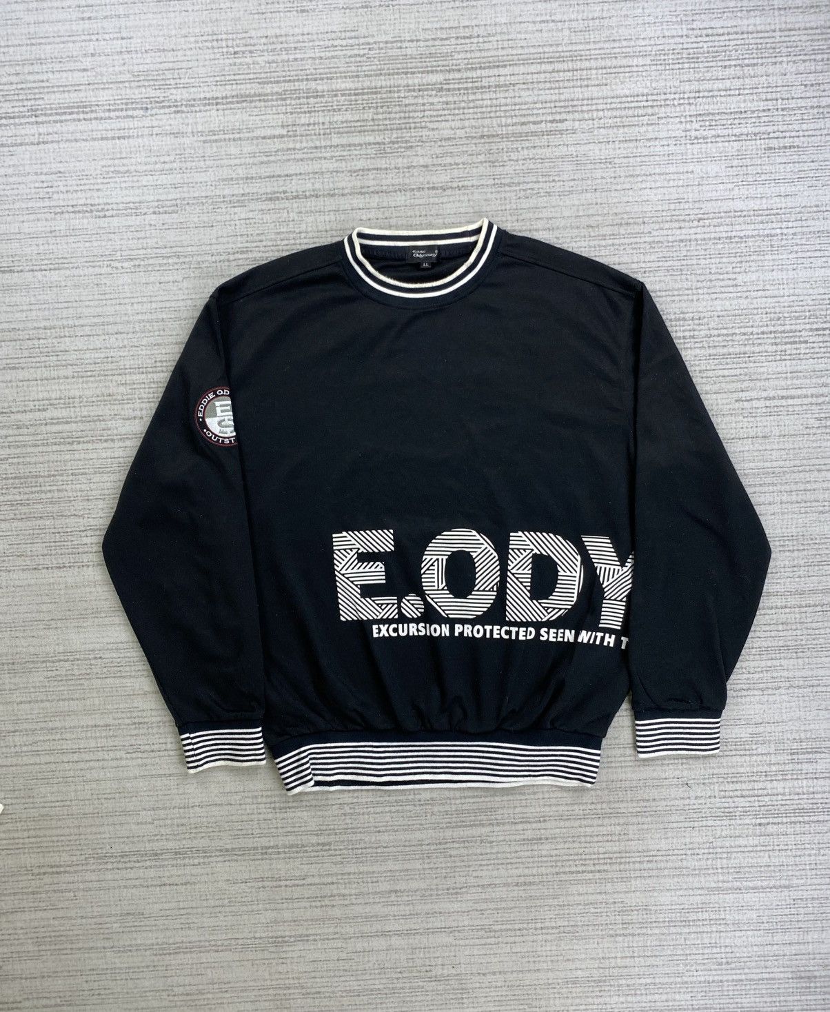 Japanese Brand × Vintage Vintage Eddie Odyssey Big Spellout Sweatshirt Size US L / EU 52-54 / 3 - 1 Thumbnail