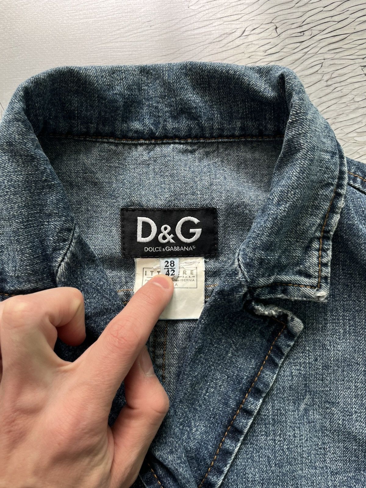 Dolce & Gabbana Dolce & Gabbana Vintage Denim Suit Jeans Luxury Blue Size 29" - 5 Thumbnail