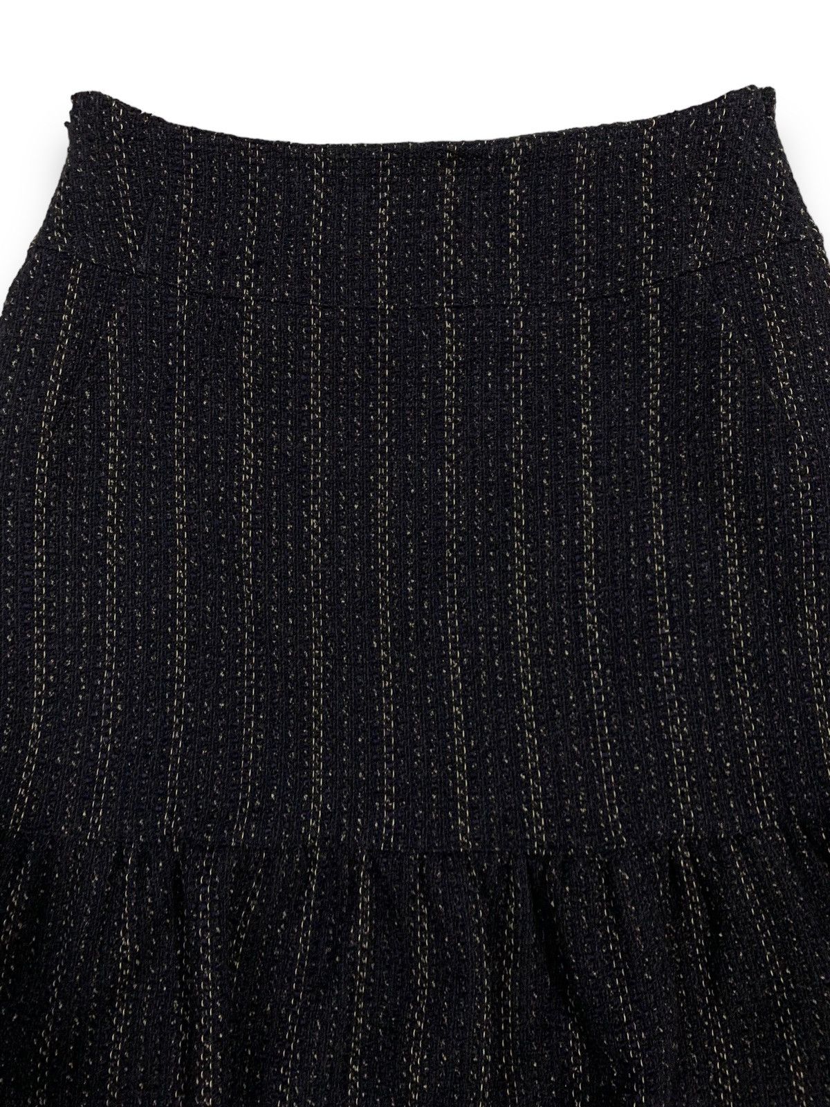 Japanese Brand CHI SO IO? Japan Technical Knitted Striped Mini Skirt Size 26" / US 2 / IT 38 - 11 Thumbnail