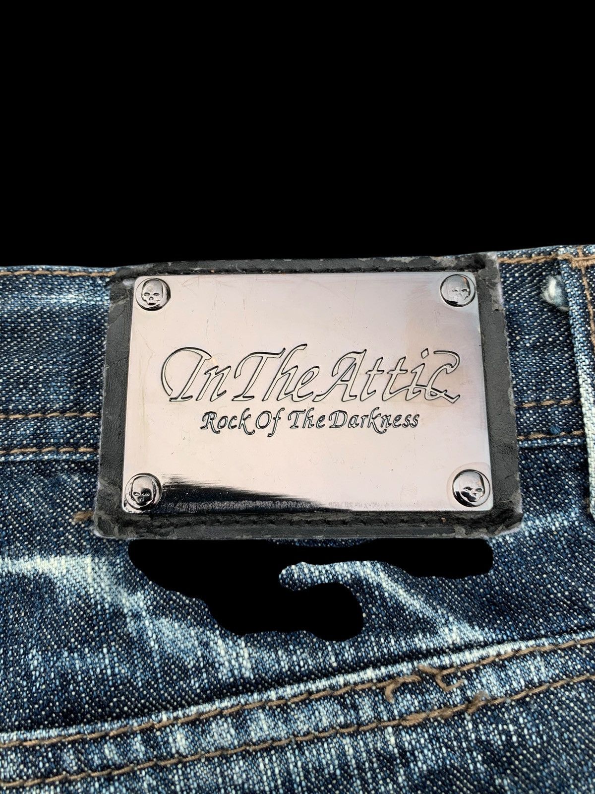 Kapital FLARE💥IN THE ATTIC RUSTY JAPANESE PUNK DISTRESSED DENIM Size US 32 / EU 48 - 13 Thumbnail
