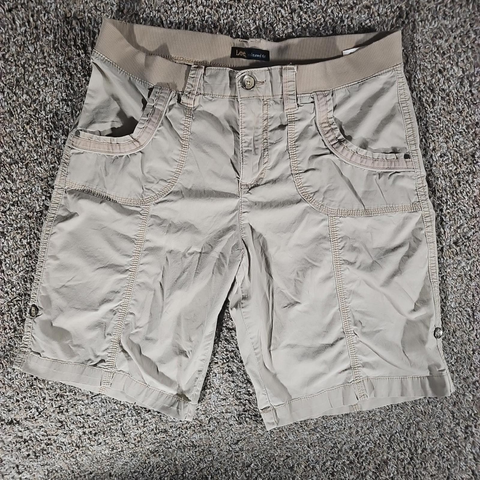 Lee Lee Relaxed Fit 12 Medium Beige Shorts Size 34" / US 12 / IT 48 - 1 Thumbnail