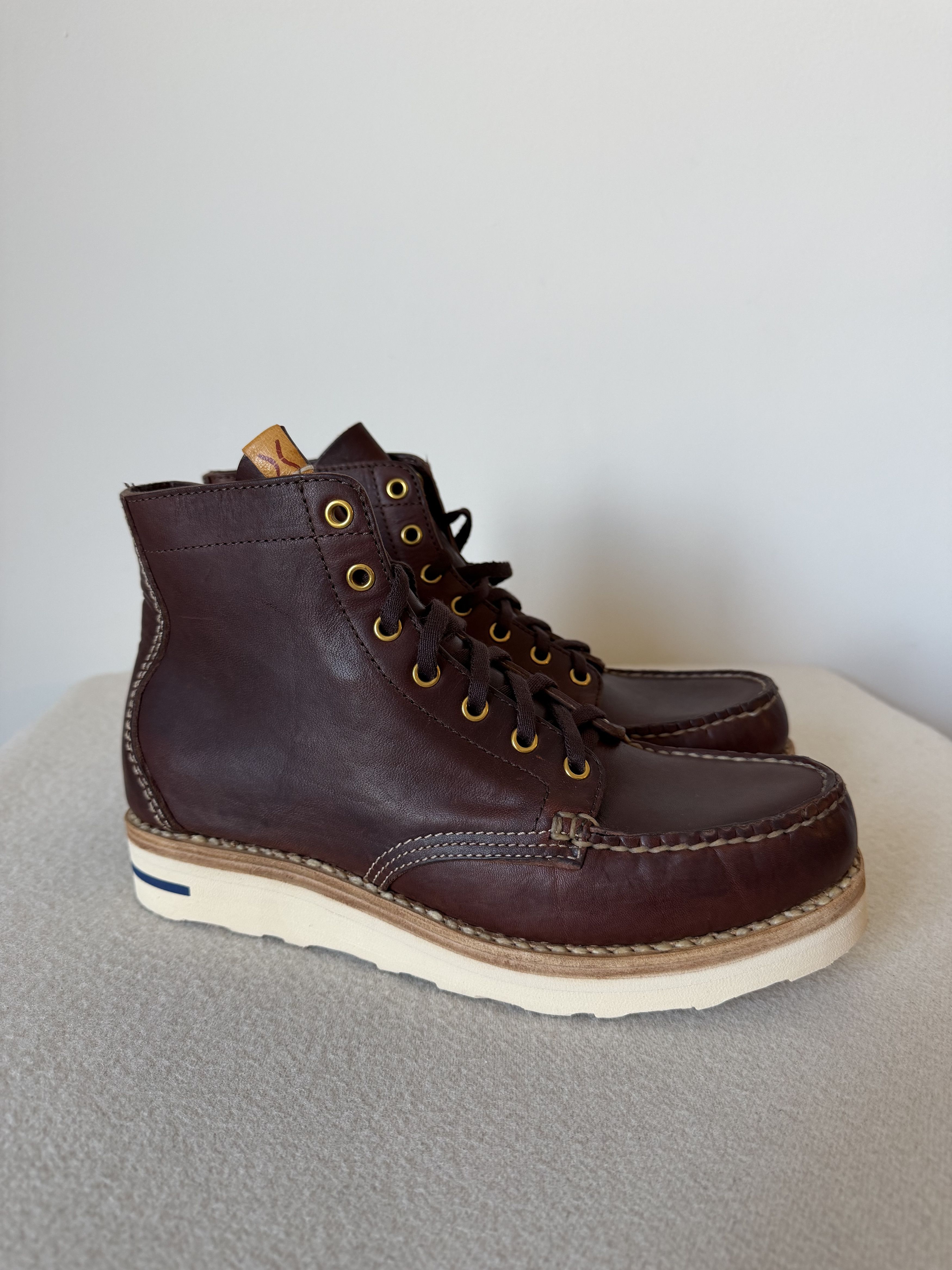 Visvim Visvim Blackstone Moc Boots Folk in Dark Brown Size US 10 / EU 43 - 1 Thumbnail