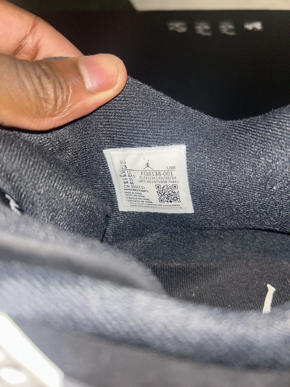 Jordan Brand Jordan 4 black and white lightings Size US 13 / EU 46 - 3 Thumbnail