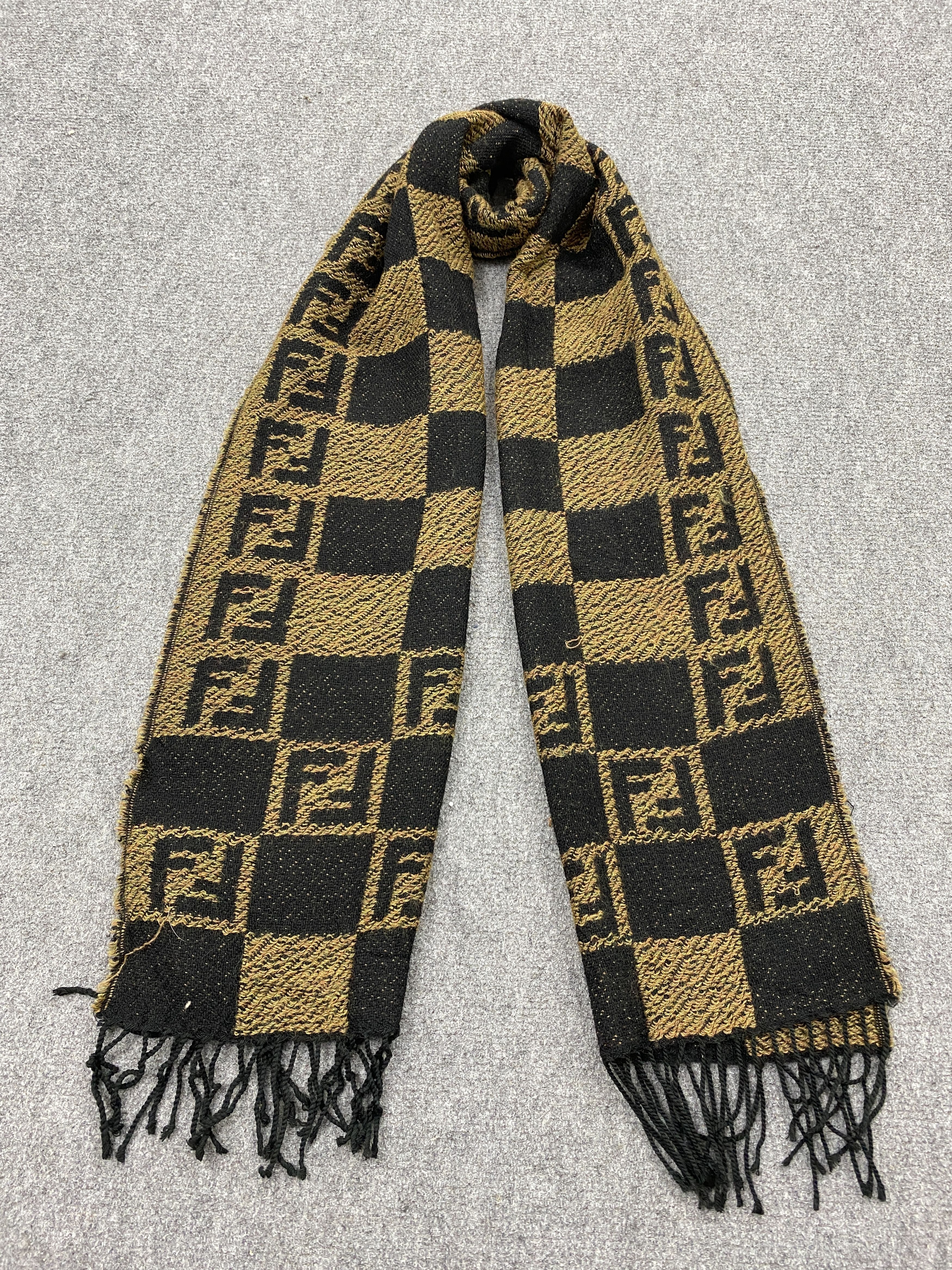 Fendi Fendi Monogram Muffler Fendi Scarf - SC0024 Size ONE SIZE - 1 Thumbnail