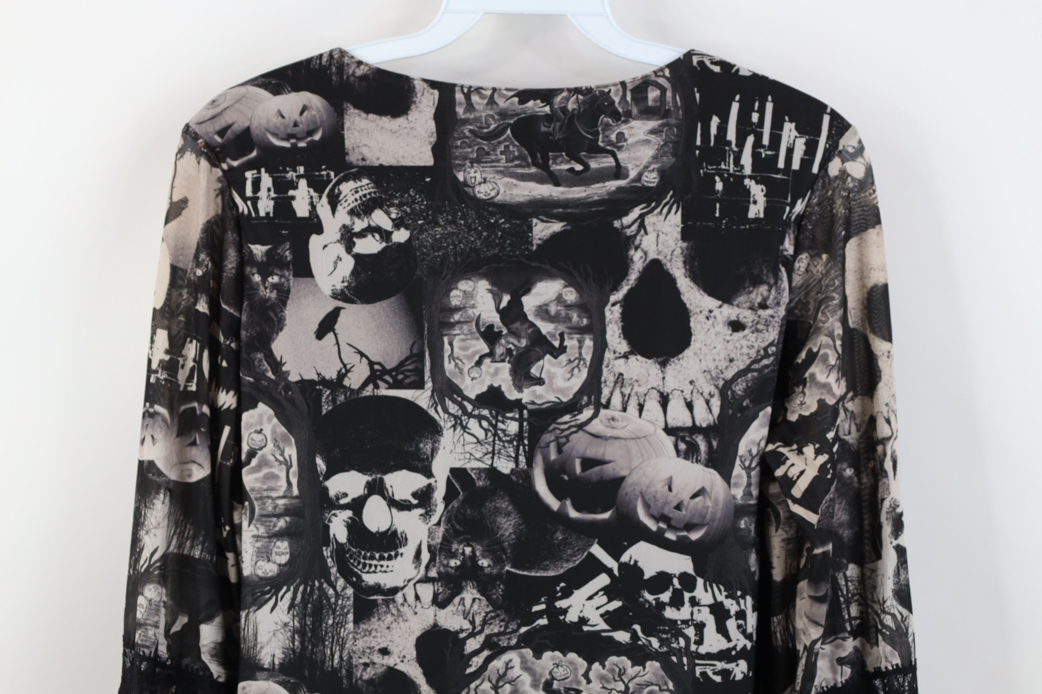Vintage Vintage Y2K Babydoll Halloween Long Sleeve T-Shirt Size L / US 10 / IT 46 - 11 Thumbnail