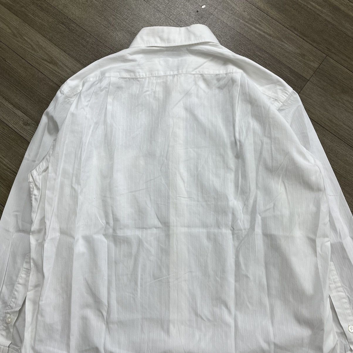 Celine 1990s Vintage Celine Paris Striped White Shirt Luxury Size US M / EU 48-50 / 2 - 10 Thumbnail