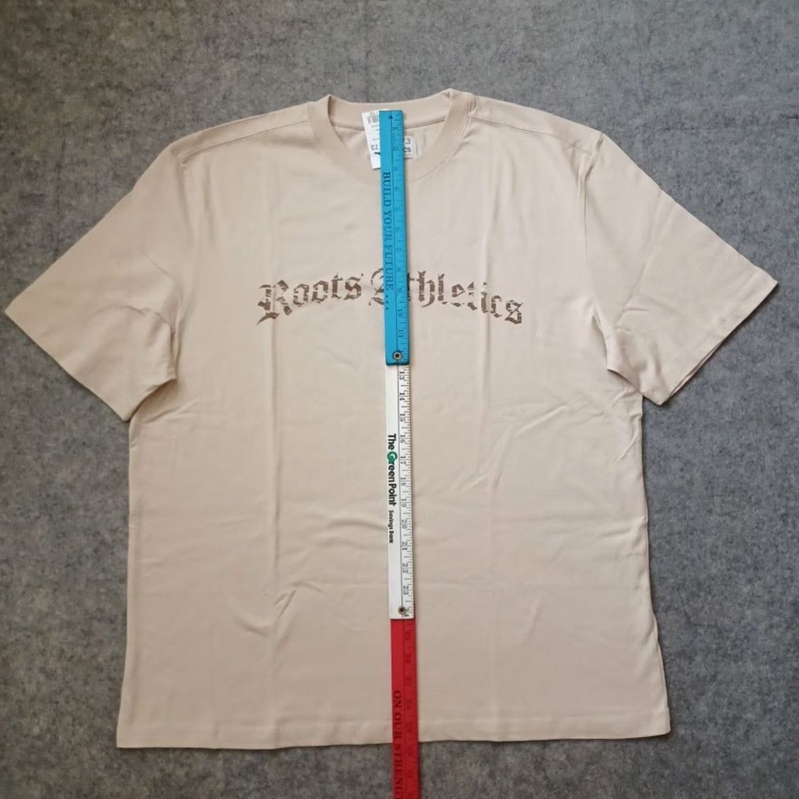 Roots Roots Athletics T Shirt Mens XL Beige Logo Short Sleeve NWT Size US XL / EU 56 / 4 - 7 Thumbnail