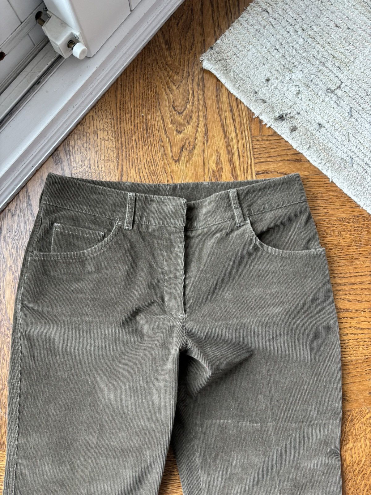 Prada × Vintage 2000s Prada Corduroy Pants 2006 Vintage Linea Rossa Trousers Size 30" / US 8 / IT 44 - 7 Thumbnail