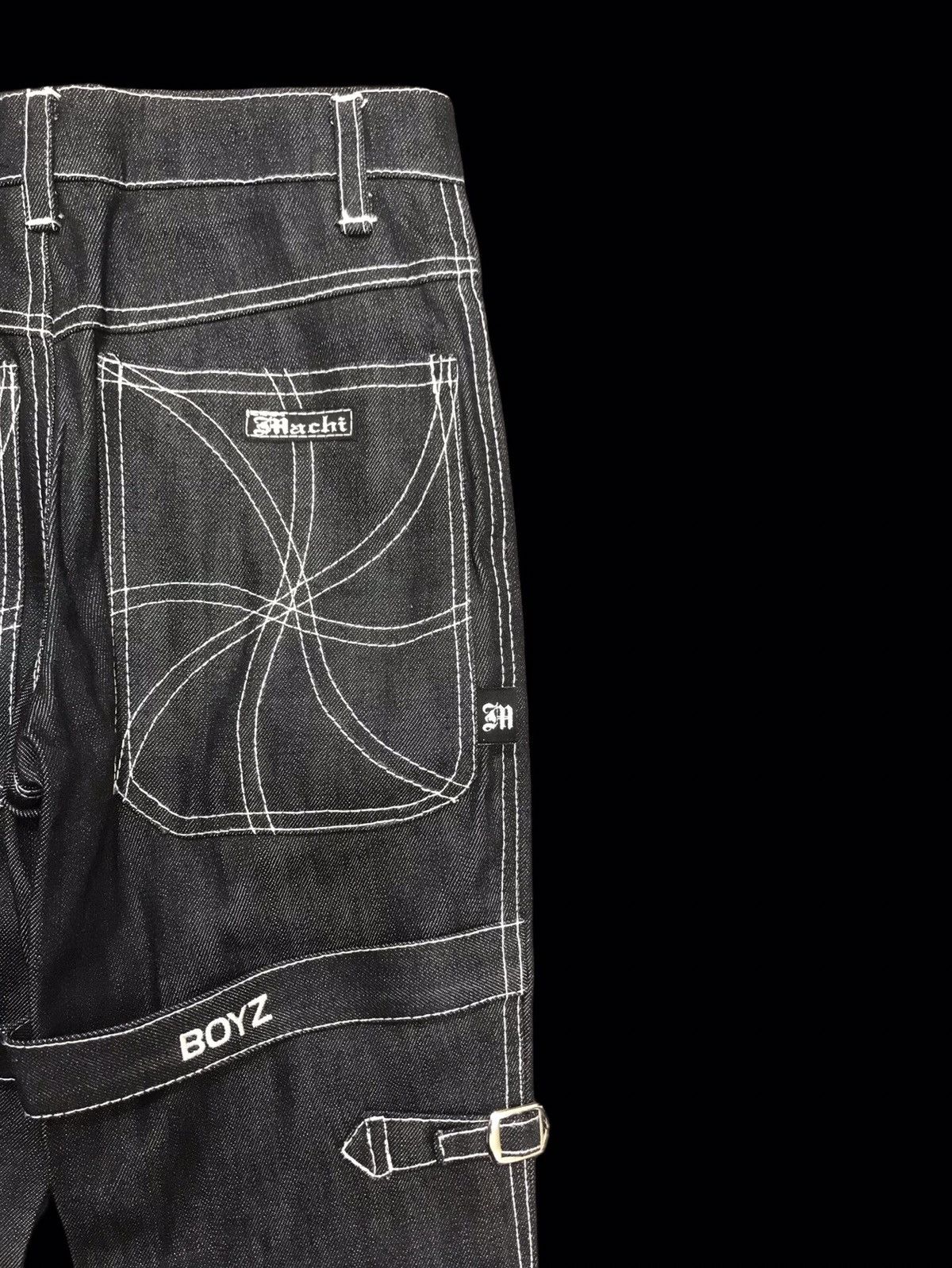 Other 💥AVANT GARDE💥OCTMAMI BONDAGE BELL BOTTOM STURDY DENIM F248 Size US 26 / EU 42 - 11 Thumbnail