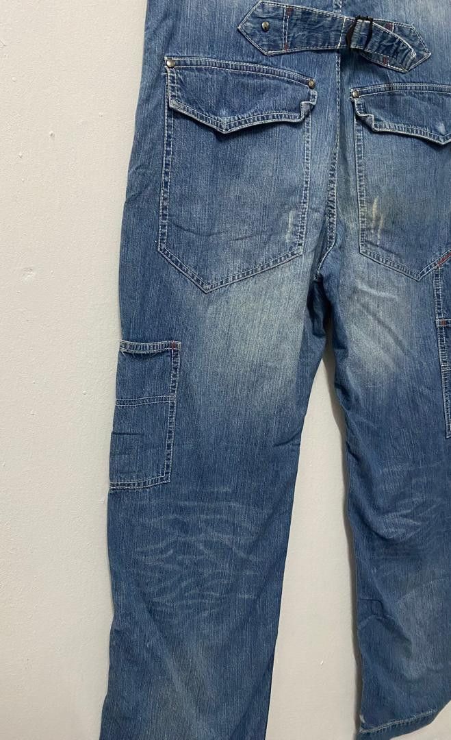 RAGEBLUE Rageblue Denim Painter Pants With Cinch Back & Flap Pockets Size US 32 / EU 48 - 6 Thumbnail