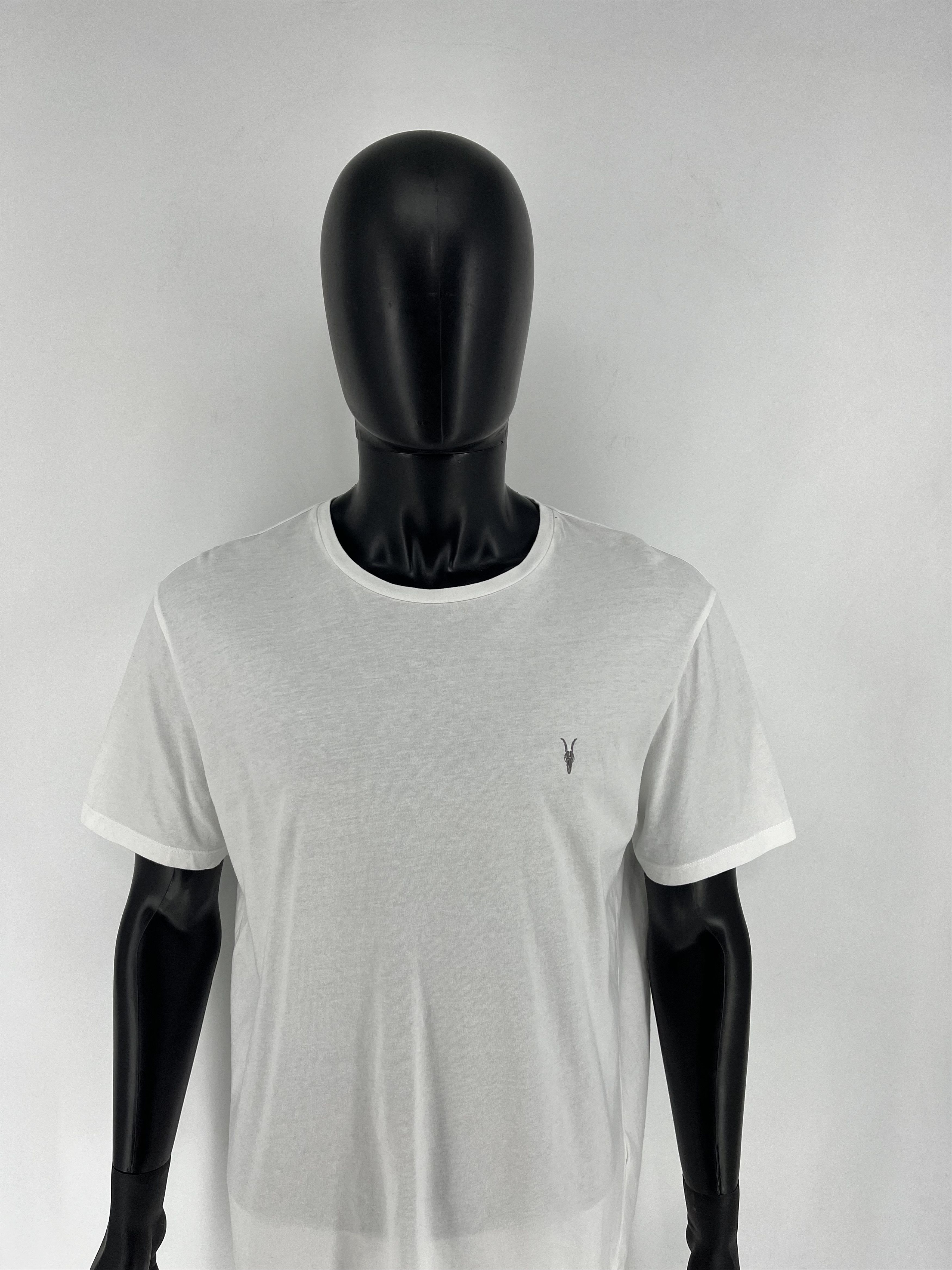 Allsaints Vintage Basic Allsaints Mini Logo Basic Tee Old Money Size US XXL / EU 58 / 5 - 5 Thumbnail