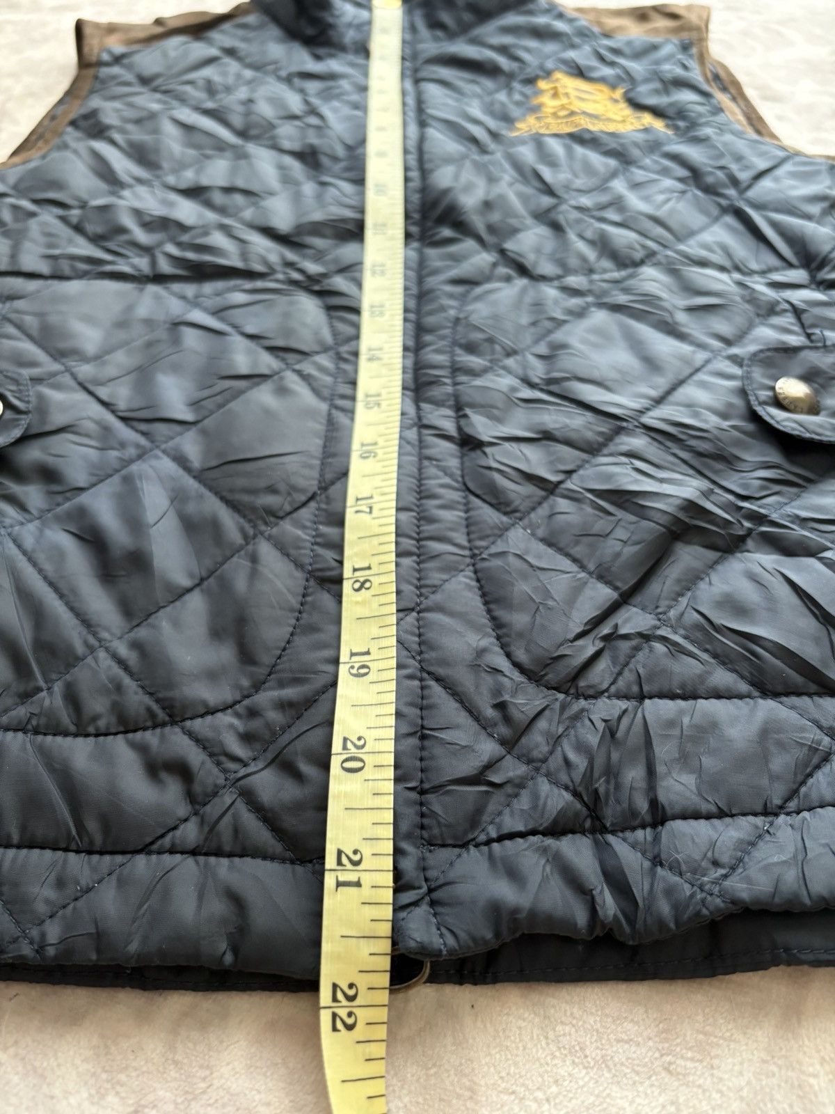 Ralph Lauren Ralph Lauren Cinch-Back Navy Quilted Vest Size US M / EU 48-50 / 2 - 16 Thumbnail
